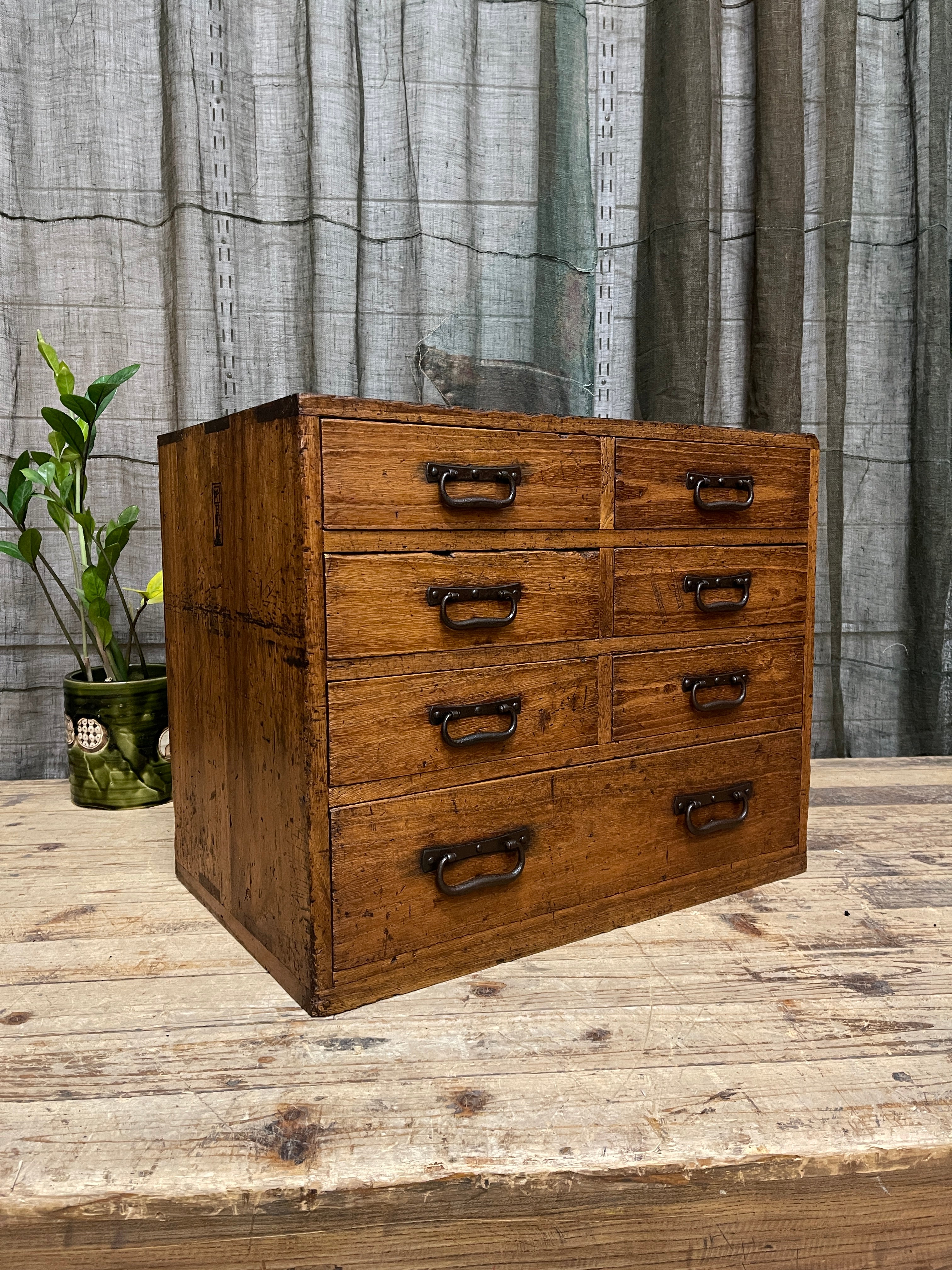 Ko Dansu, Japanese Side Cabinet - Paulownia | Meiji