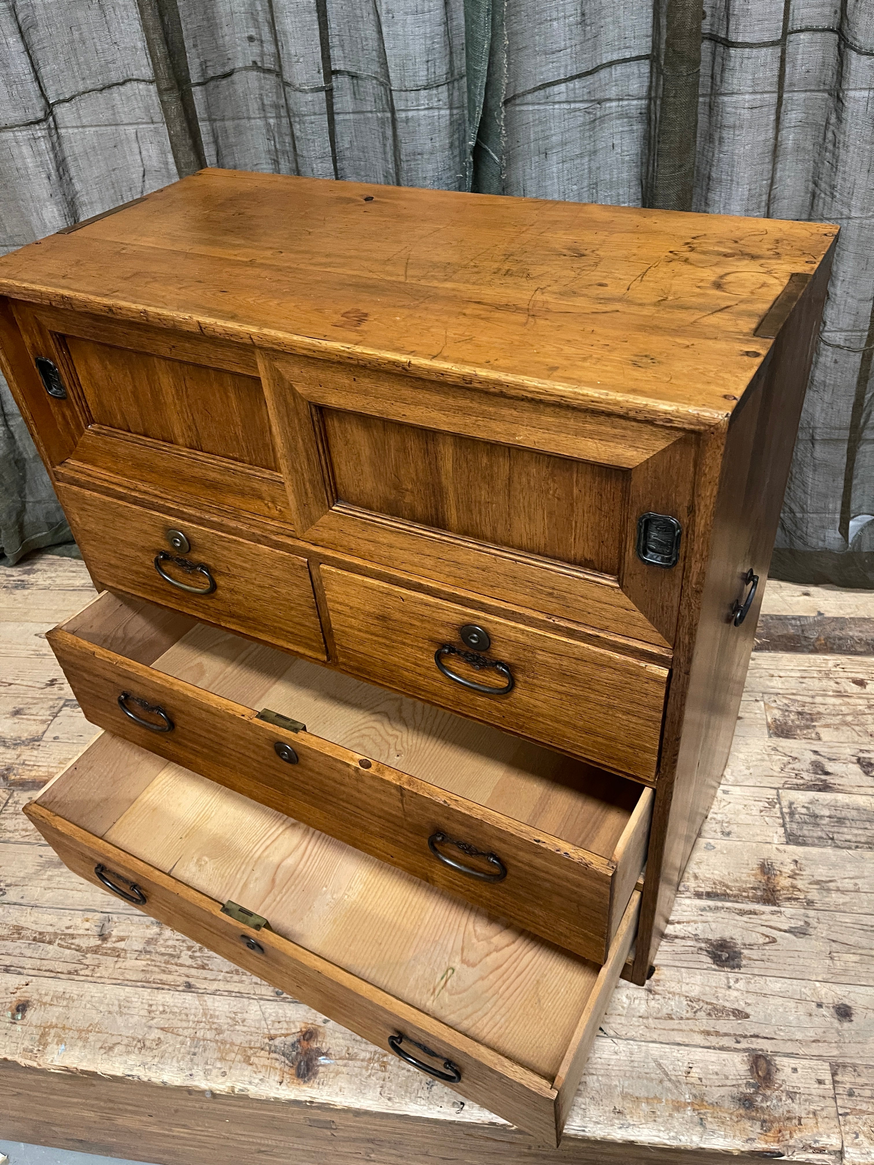 Japanese Storage Cabinet - Cypress & Paulownia | Taisho