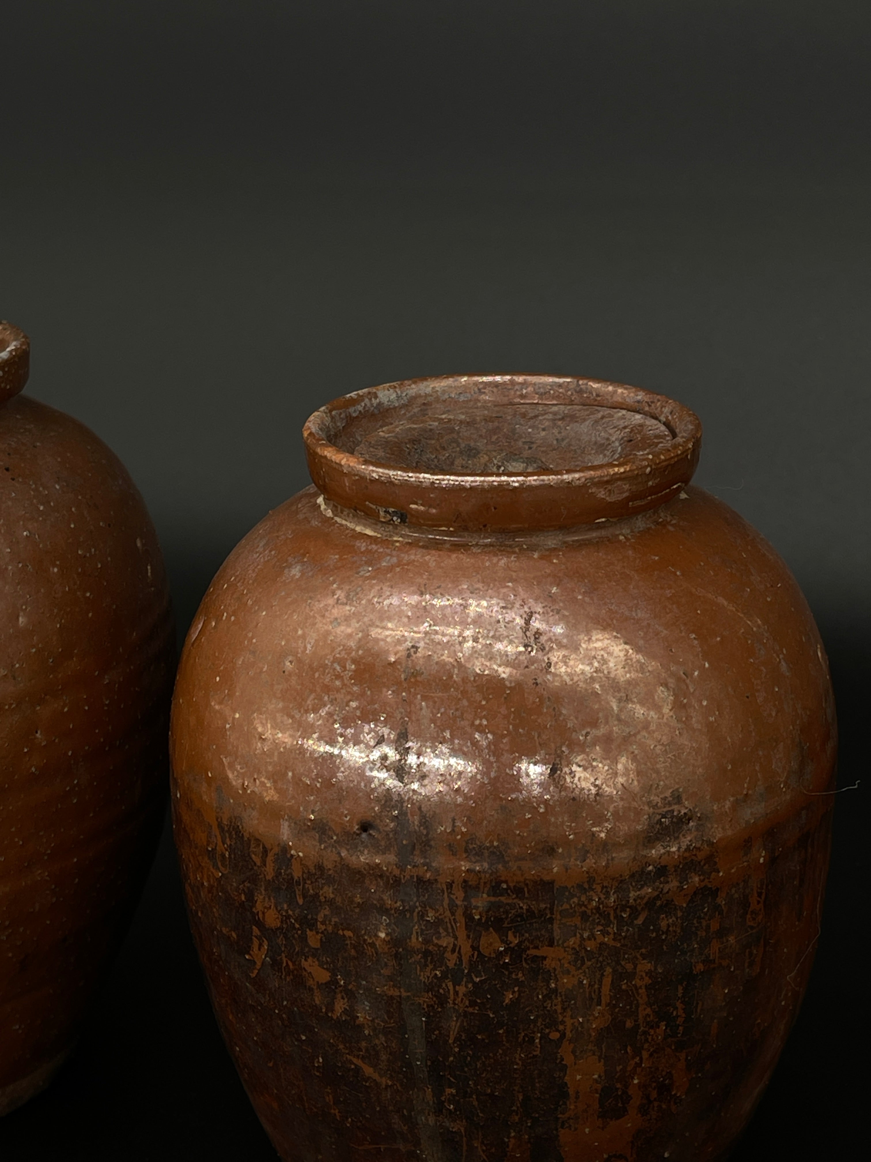 Small Antique Japanese Tea Jars