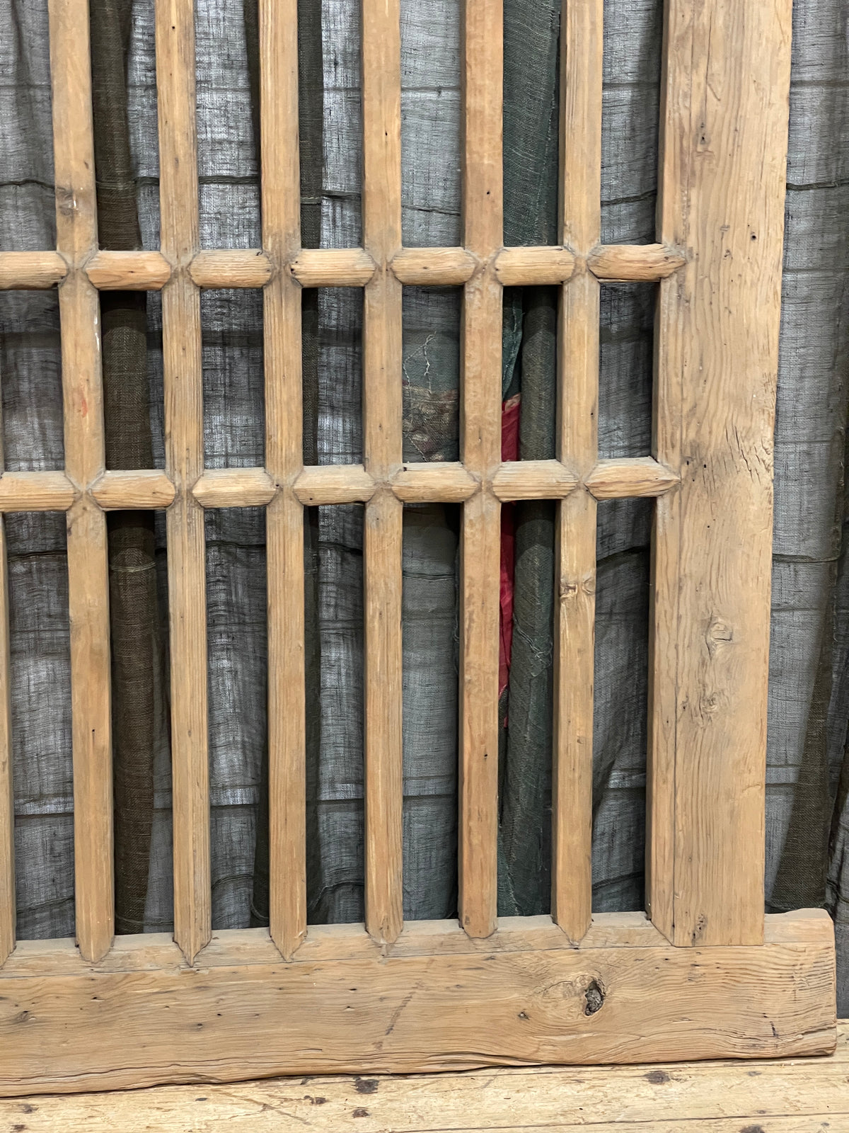 Antique Chinese Wooden Window Panel