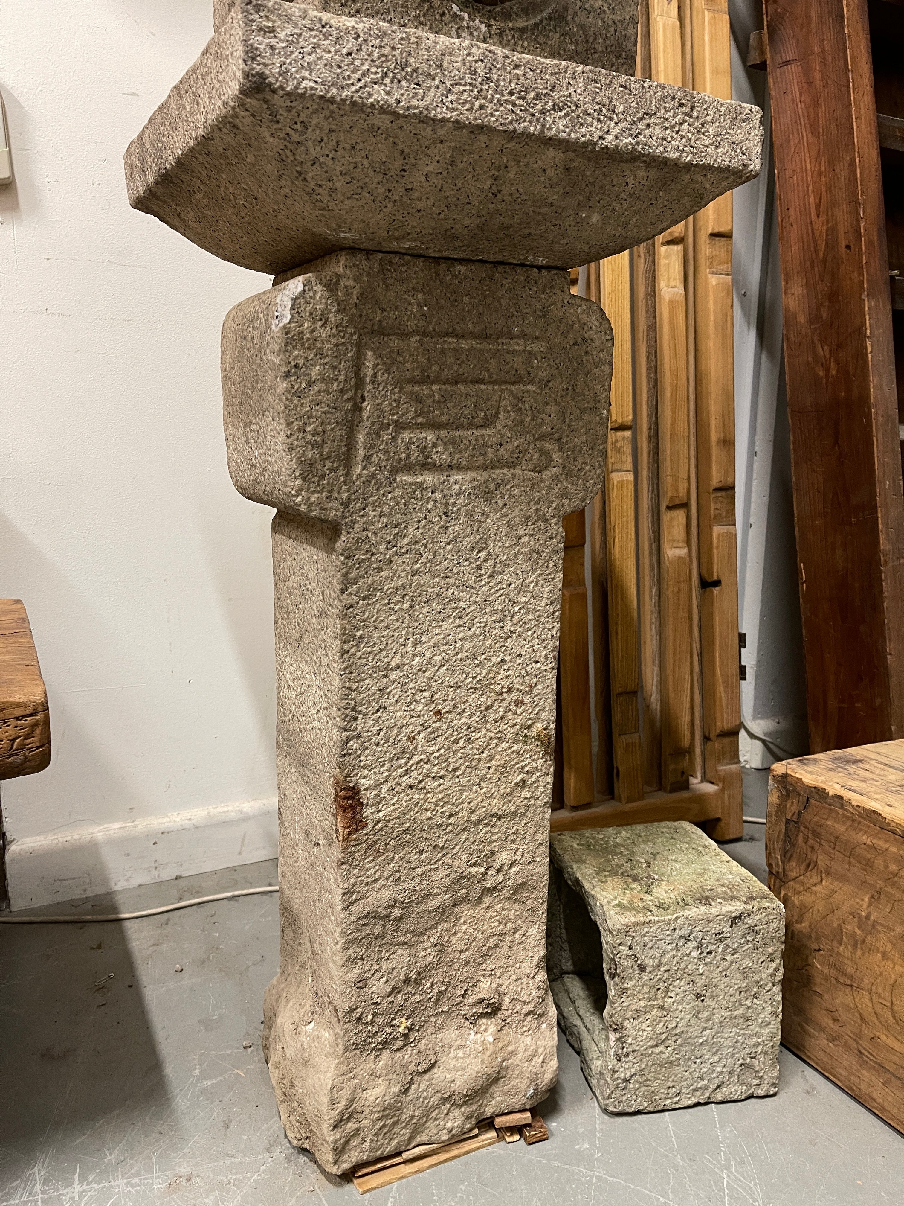 Japanese Stone Garden Lantern, Oribe - Granite | Mid 20th Century