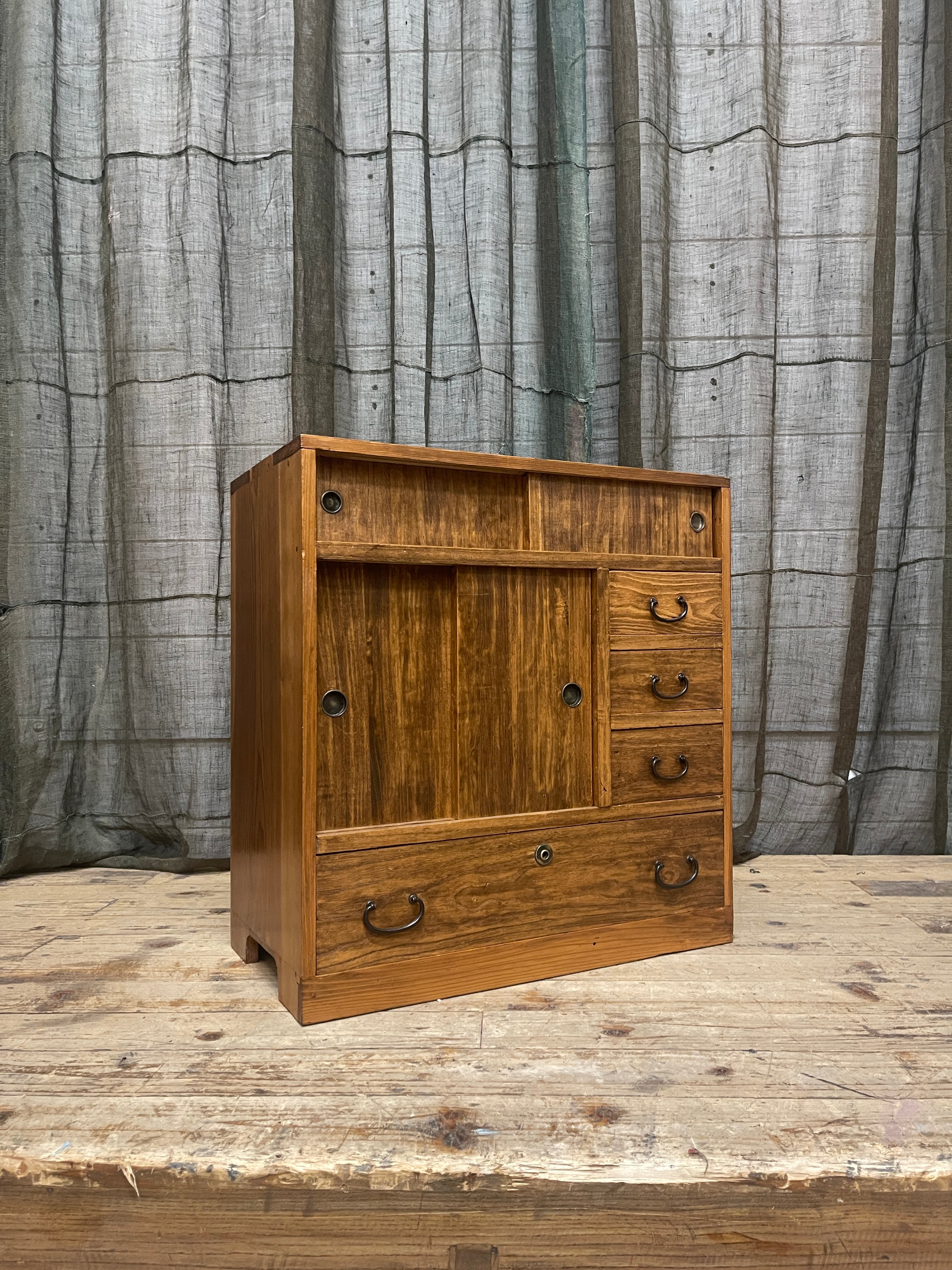 Japanese Side Cabinet - Kiri & Sugi | Midcentury