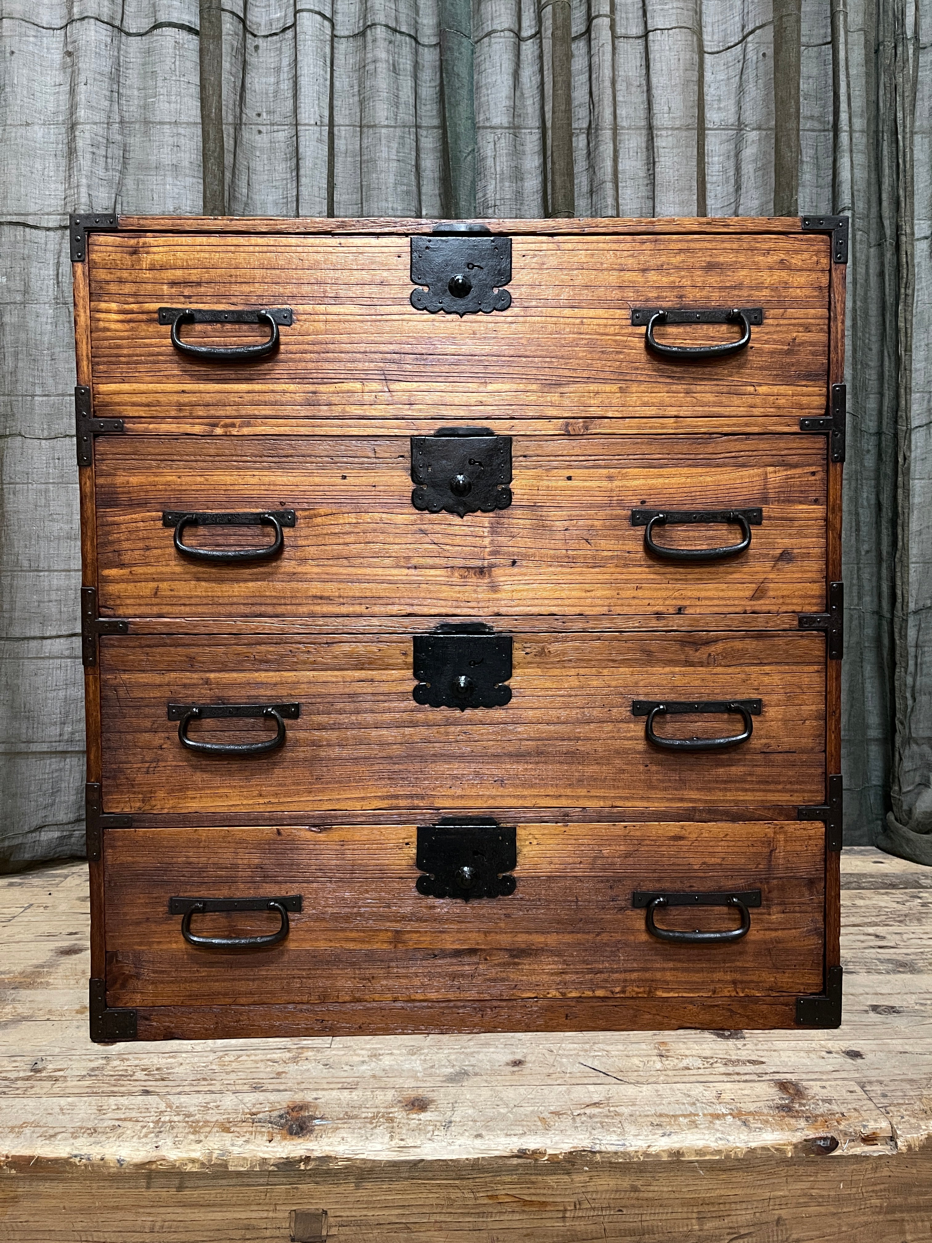 Japanese Kimono Chest of Drawers - Paulownia | Meiji