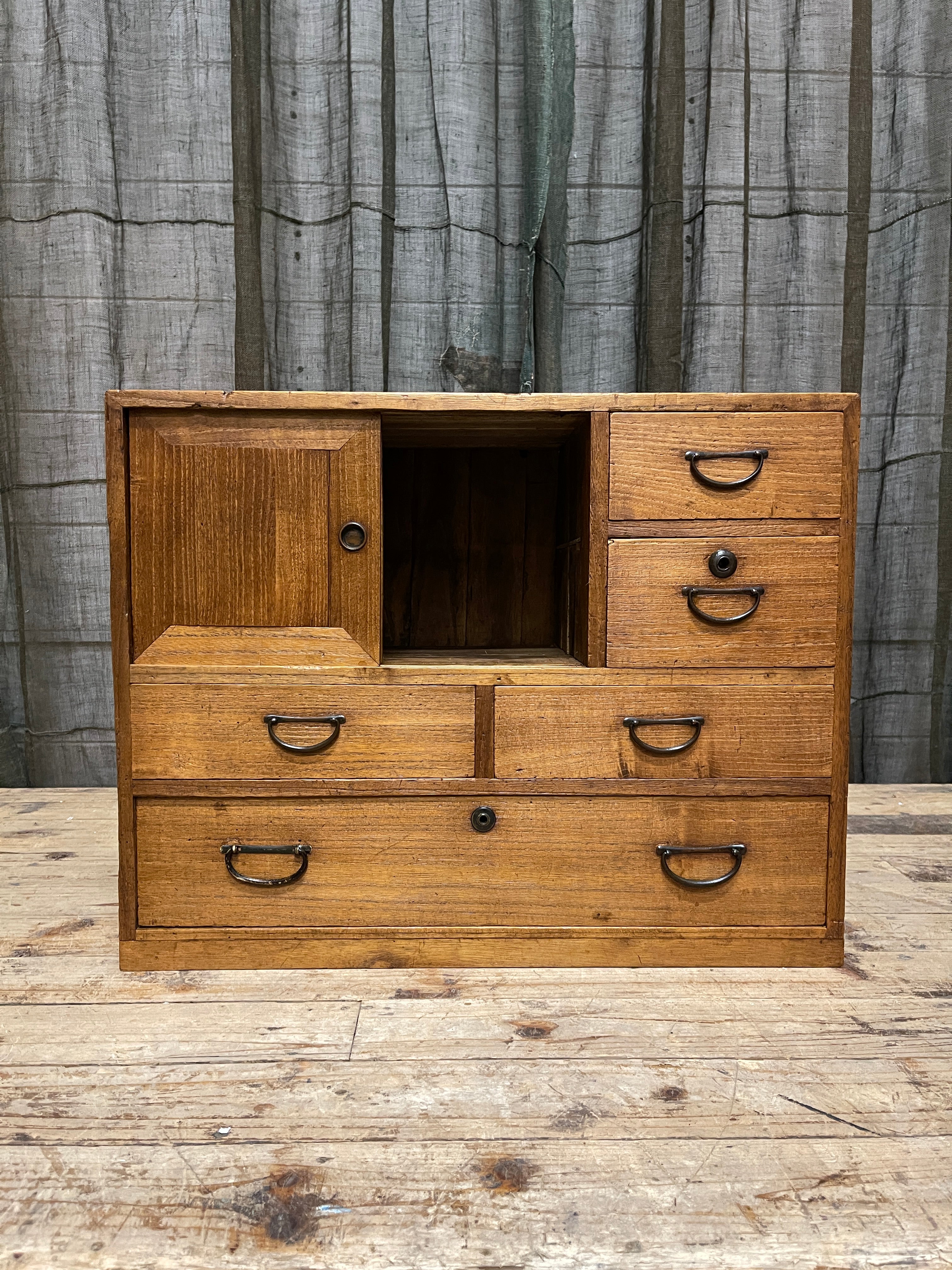 Ko Dansu, Japanese Side Cabinet - Paulownia | Showa