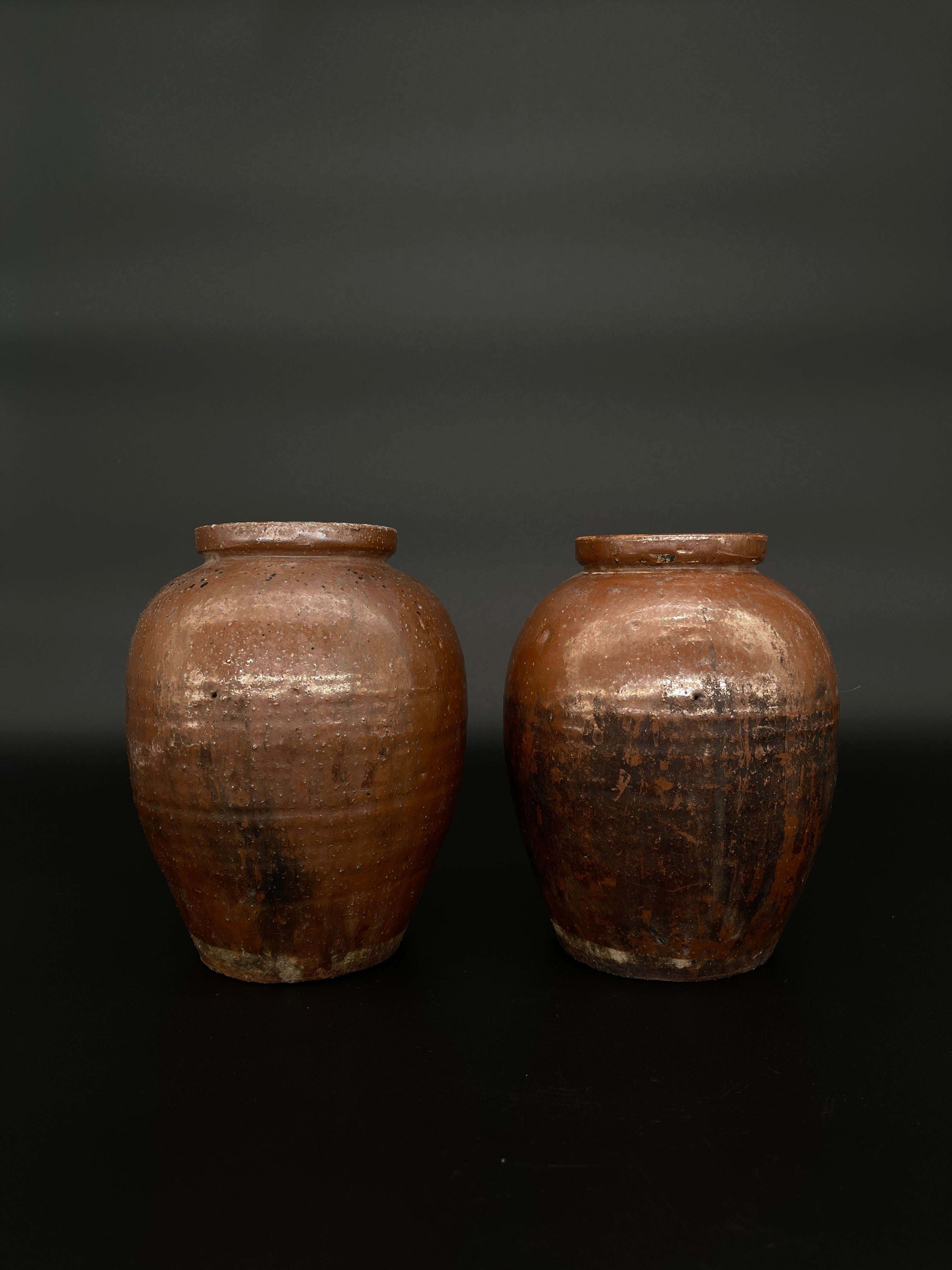 Small Antique Japanese Tea Jars