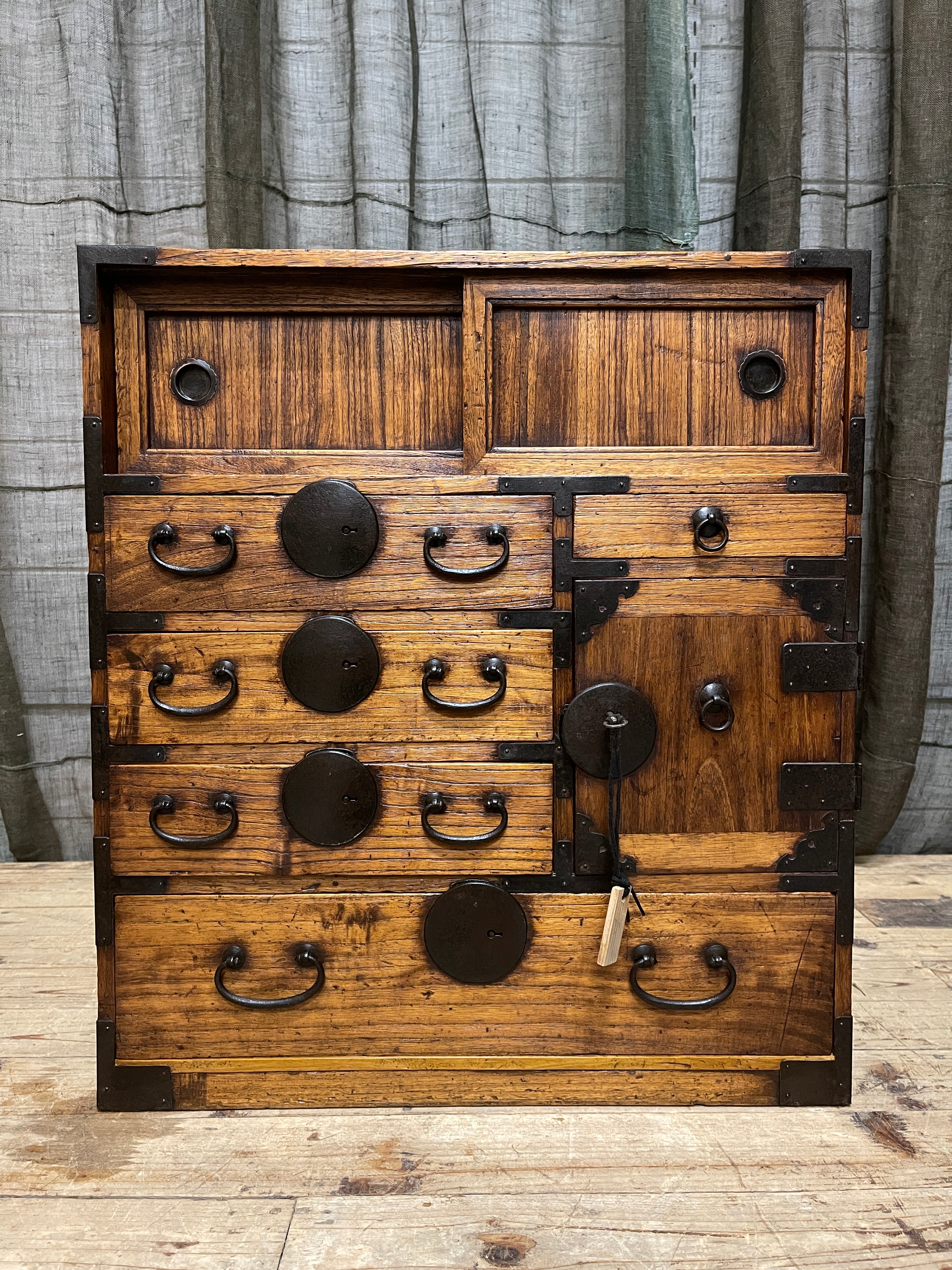 Ko Dansu, Japanese Side Cabinet - Cypress & Paulownia | Meiji