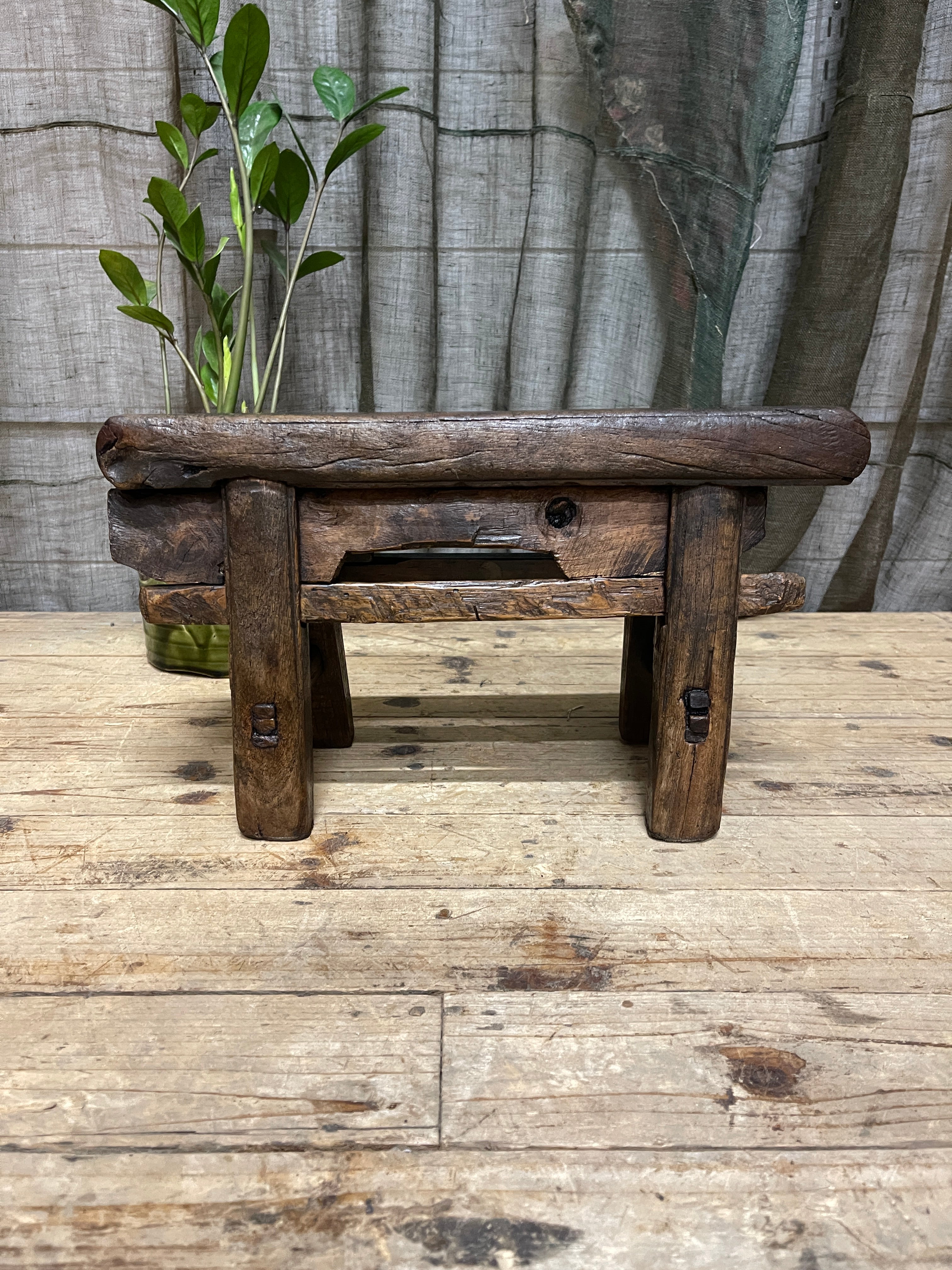Antique Chinese Provincial Mini Stool