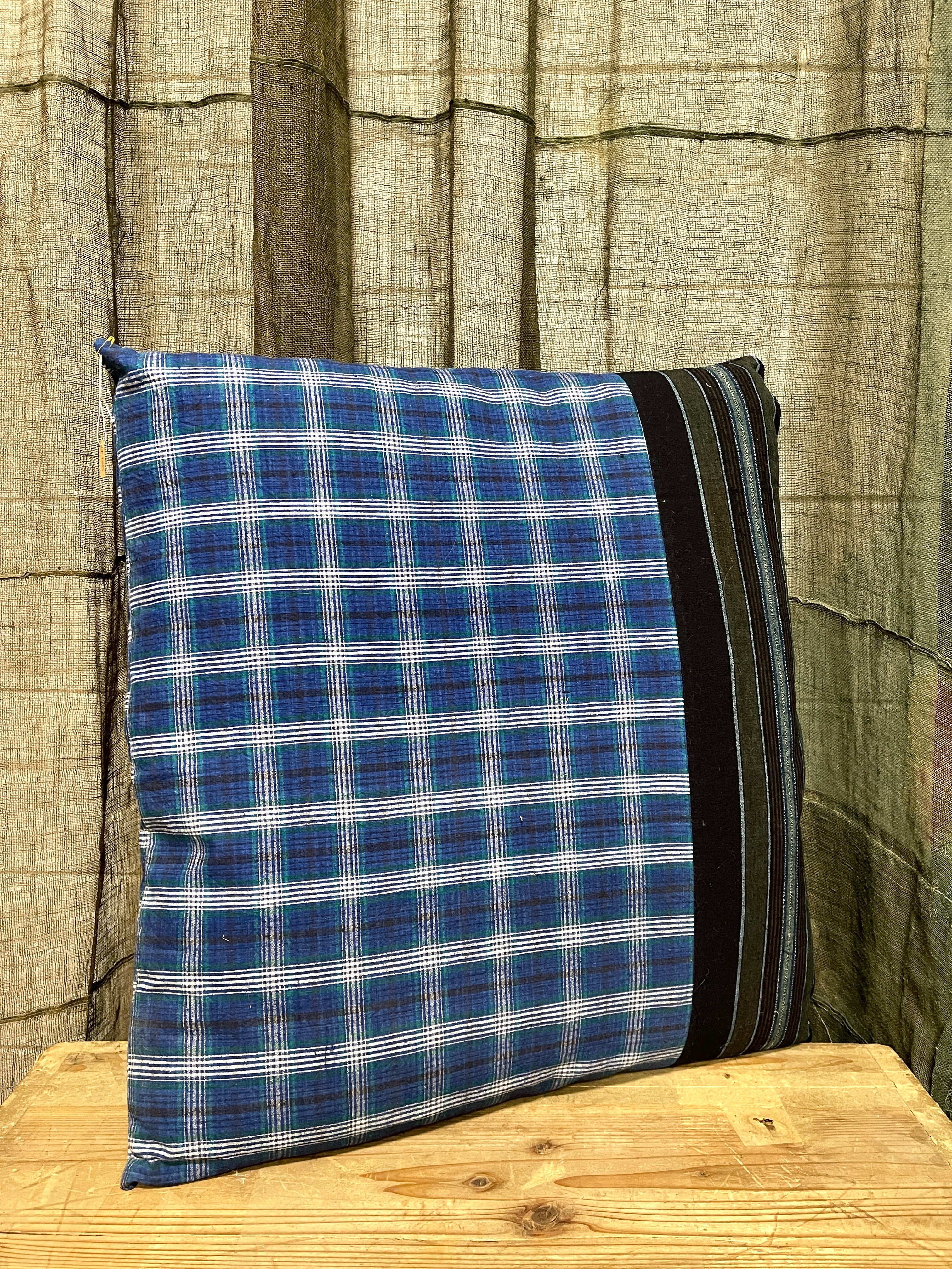 Japanese Floor Cushions Covered with Cotton Fabric