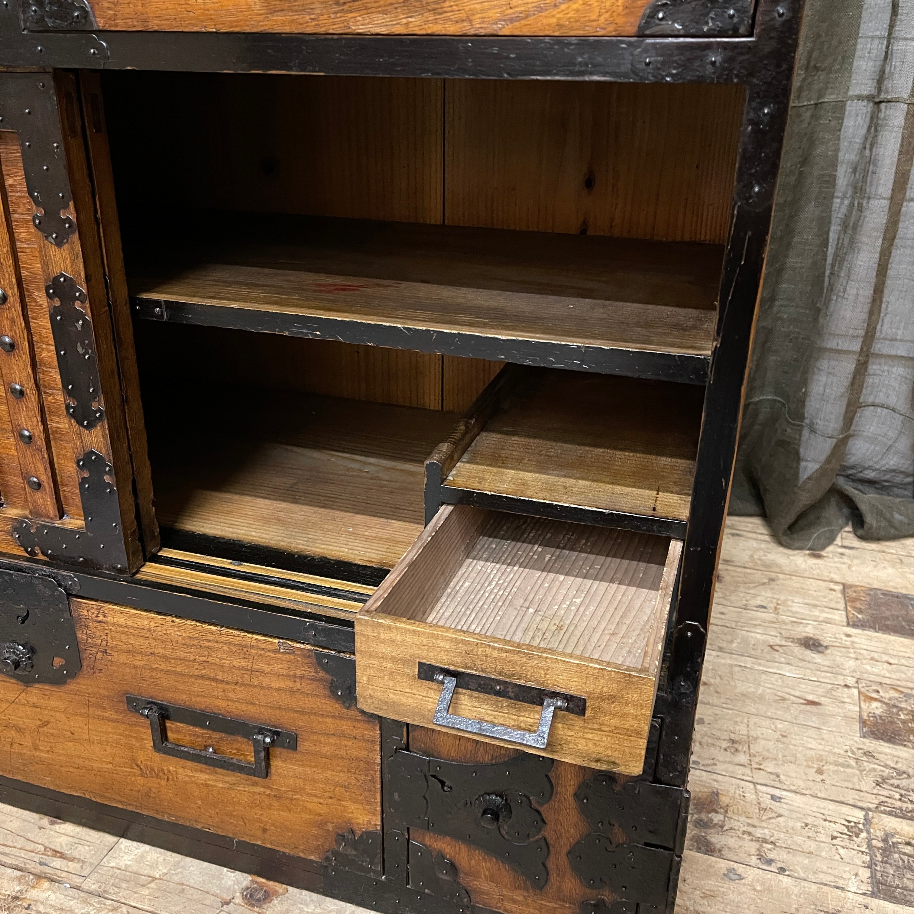 Japanese Choba Dansu, Merchant's Chest - Cypress & Paulownia | c.1850