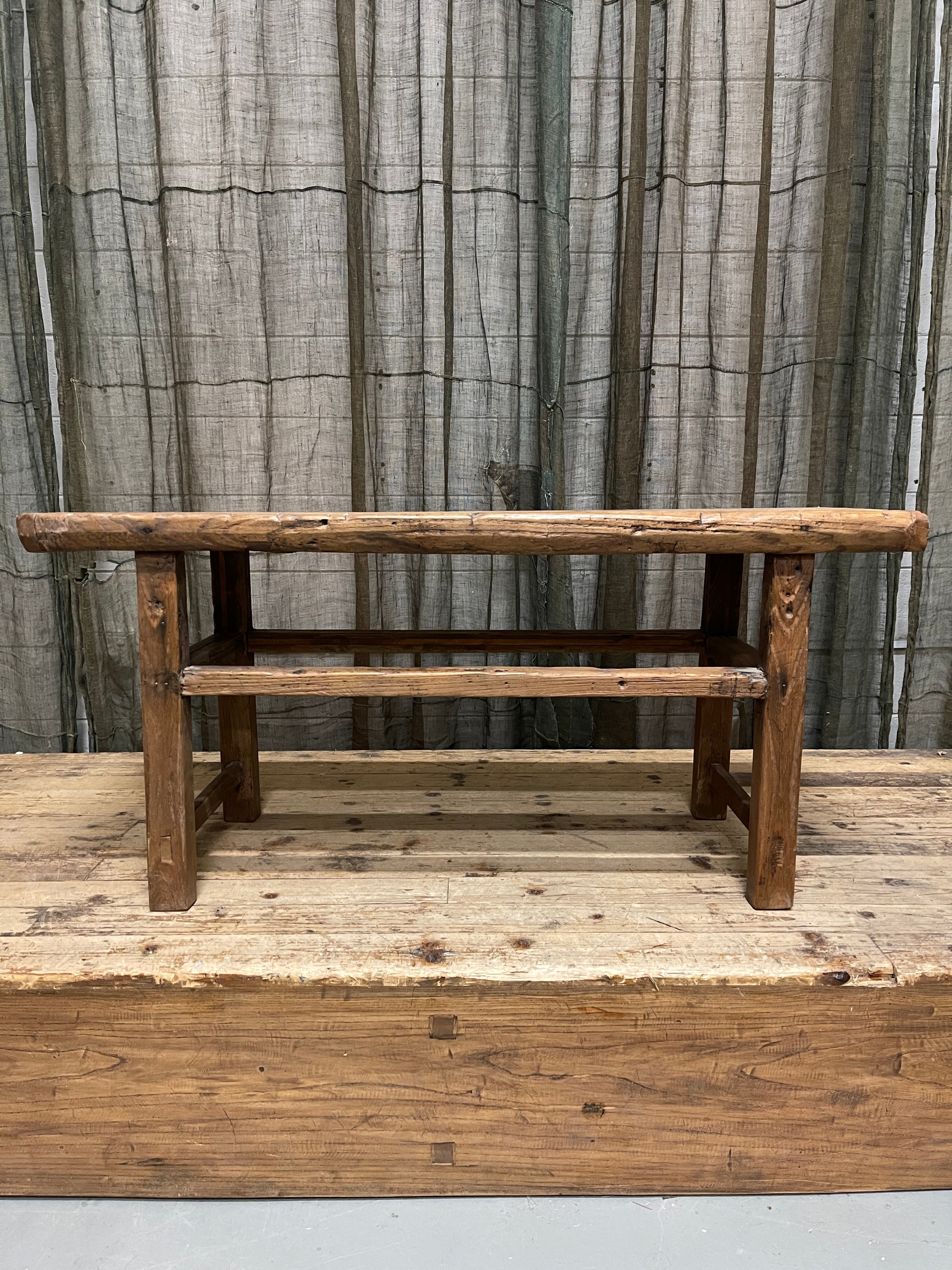 Vintage Chinese Bench, Recycle Elm