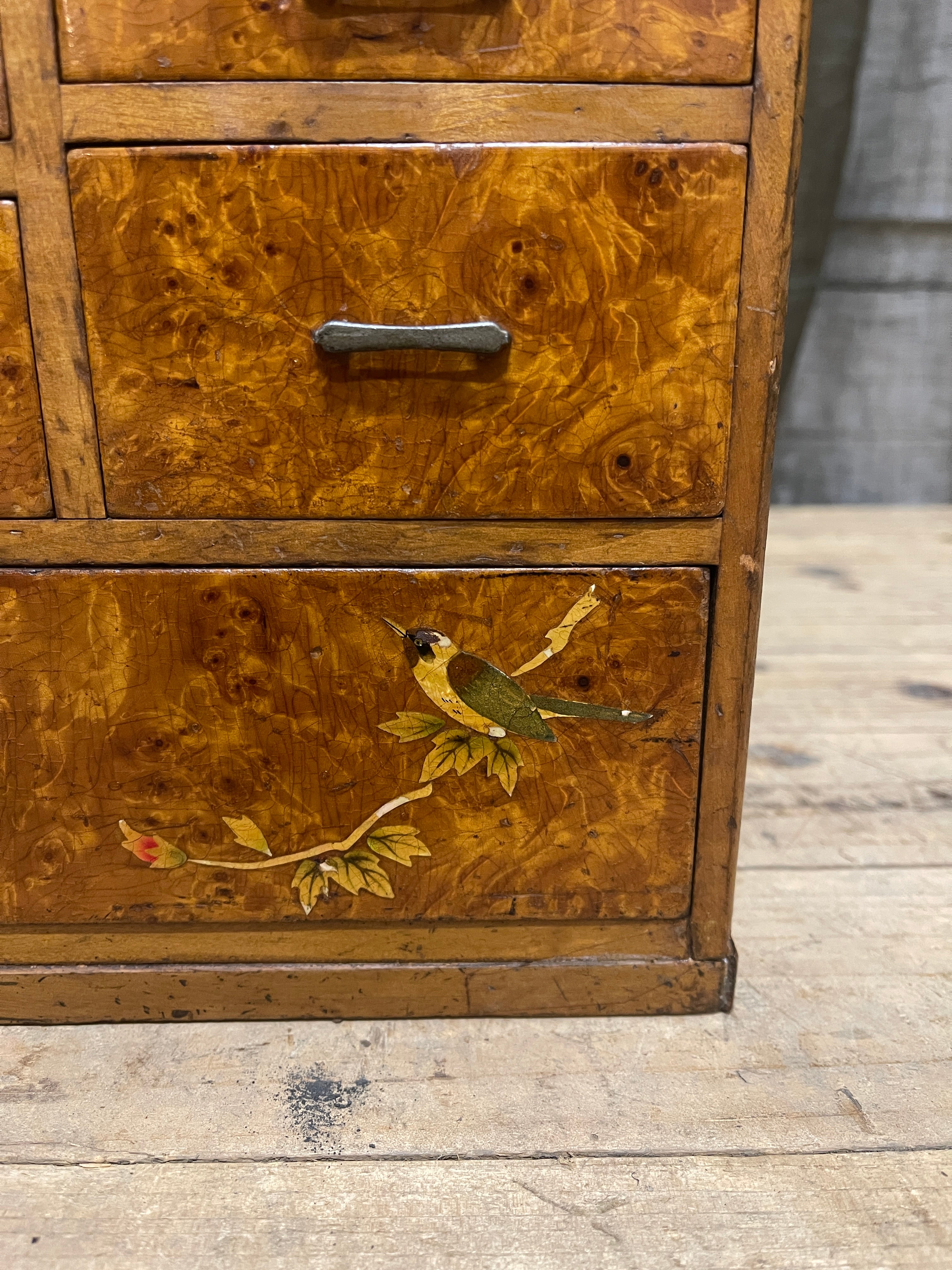 Vintage Japanese Sewing Box, Hari Bako - Inlaid Shell | 1950's