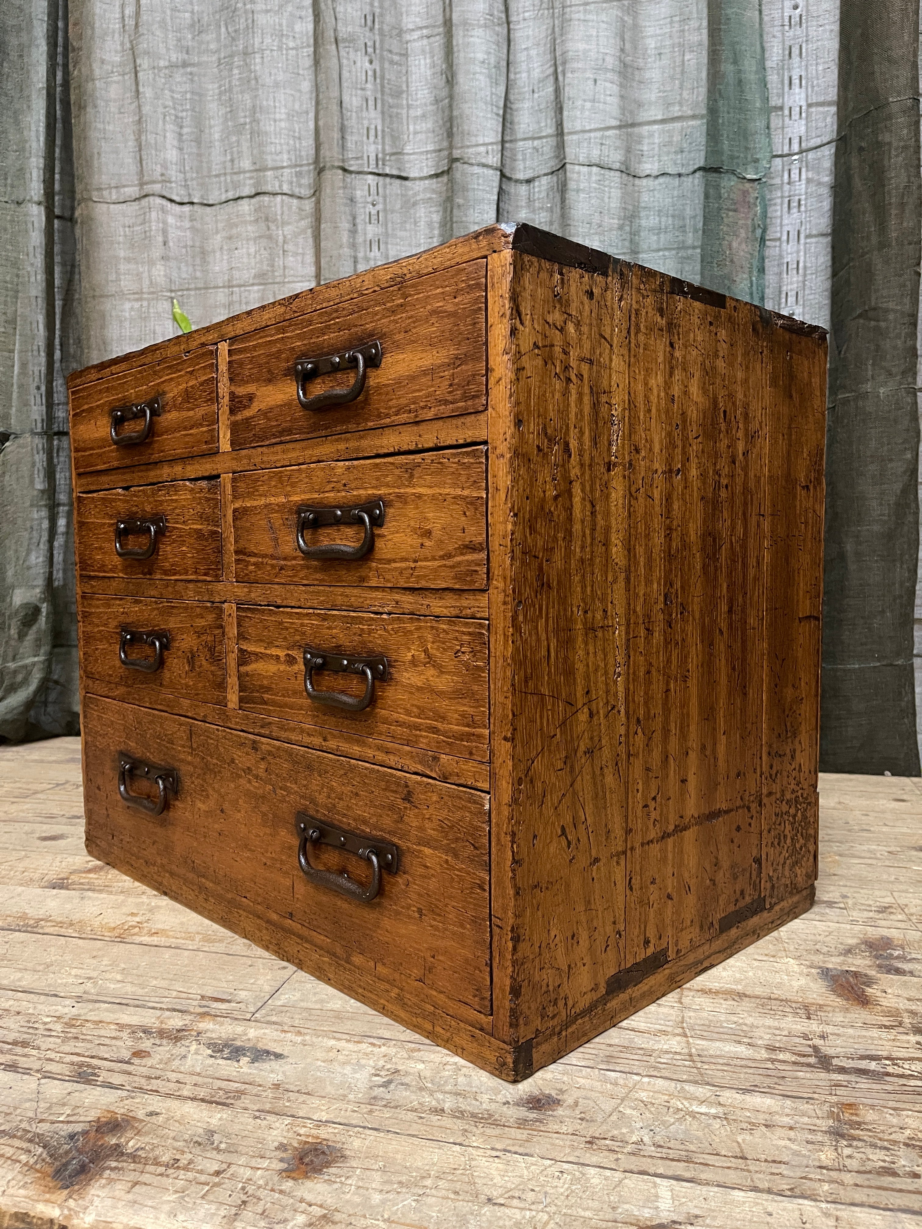 Ko Dansu, Japanese Side Cabinet - Paulownia | Meiji