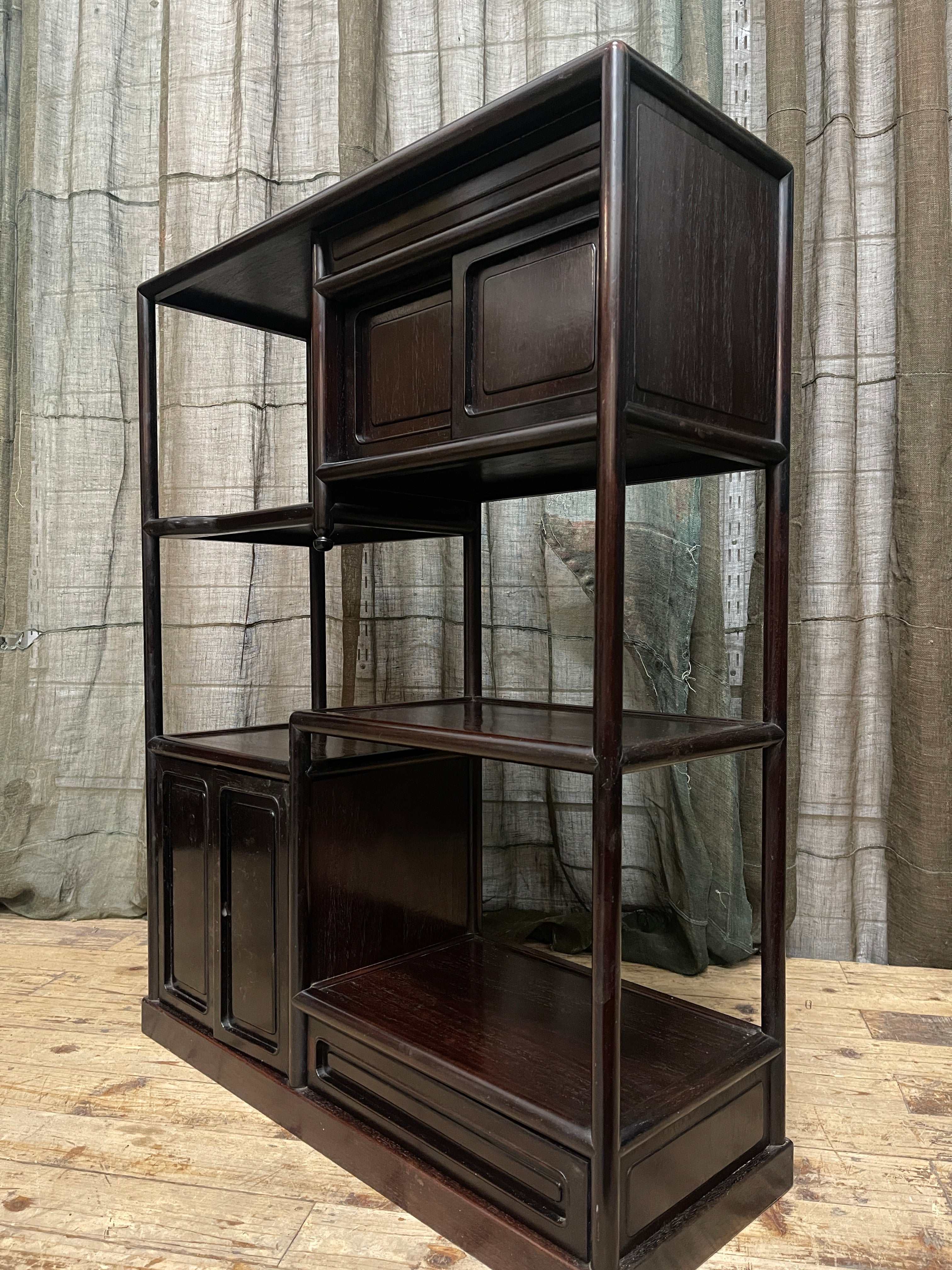 Cha Dana, Midcentury Japanese Tea Cabinet - Rosewood