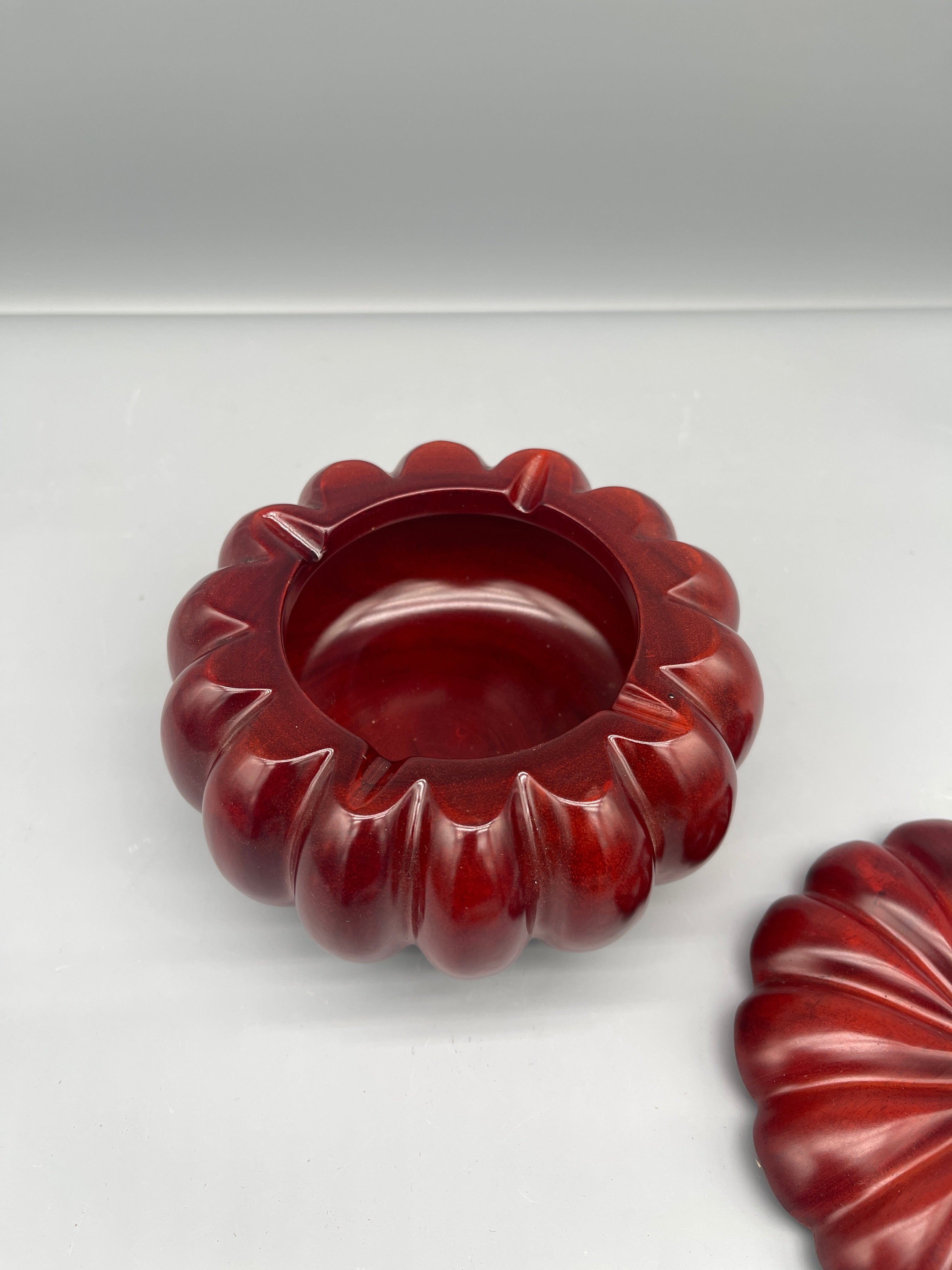 Pumpkin Shaped Lidded Container