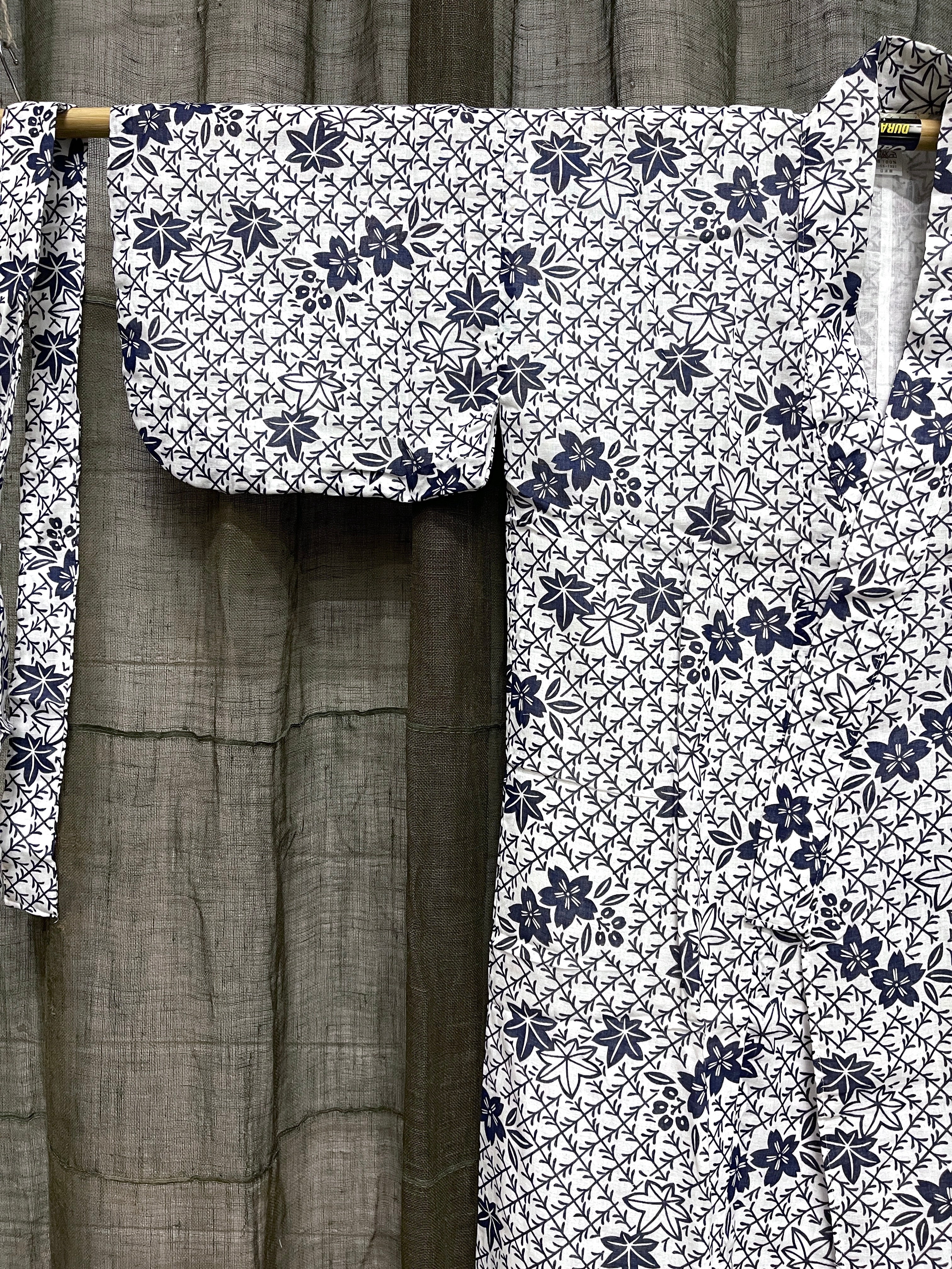 Nemaki, Japanese Cotton House Robe - Unisex