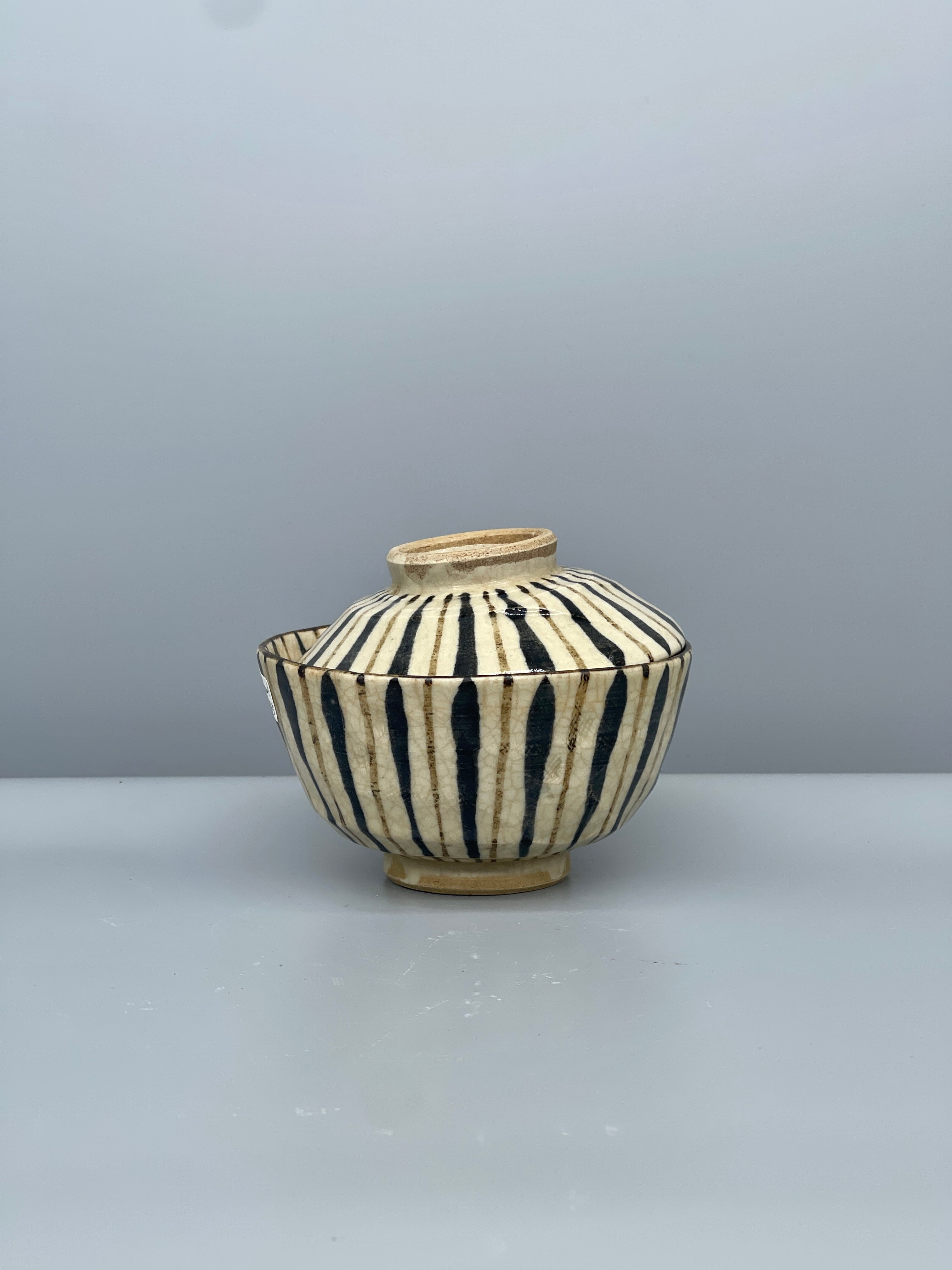 Japanese Lidded Iga Rice Bowl