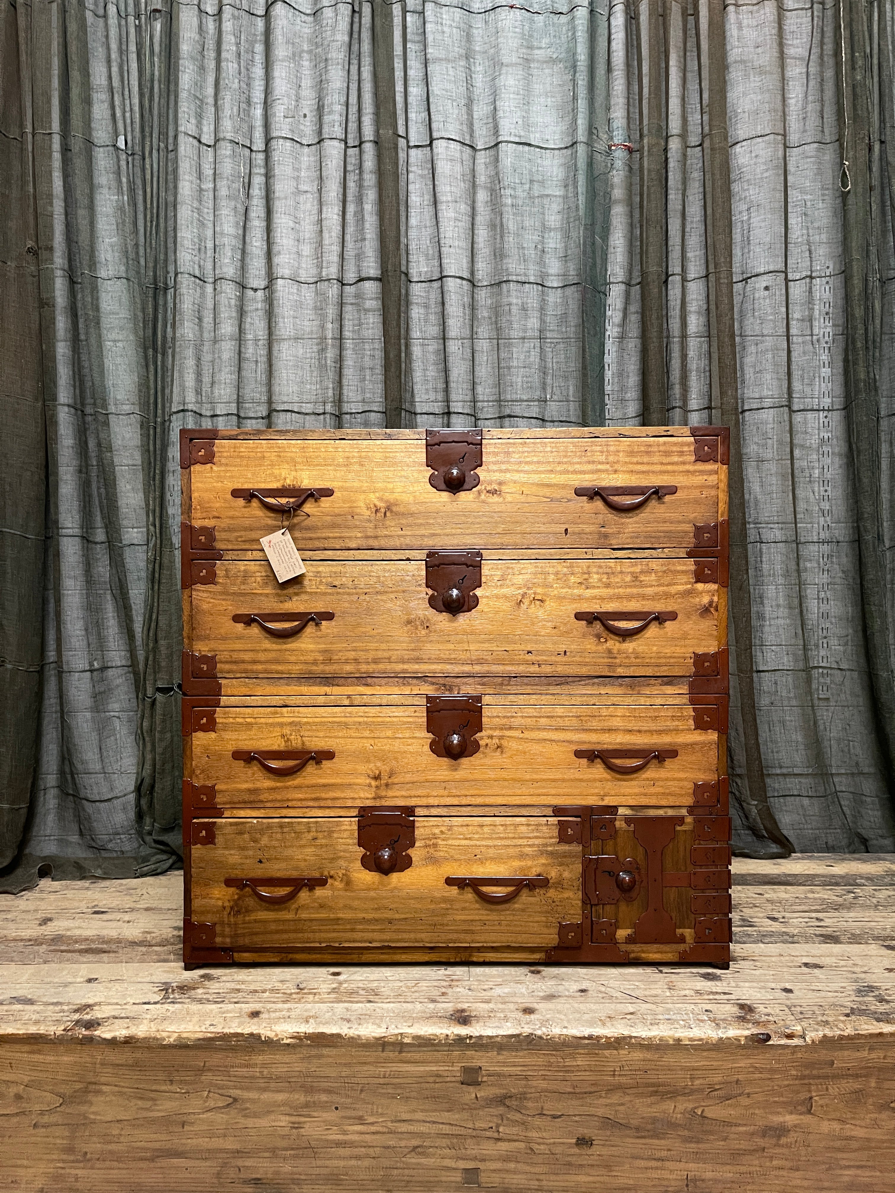 Japanese Isho Dansu, Kimono Storage Chest of Drawers - Paulownia | Meiji