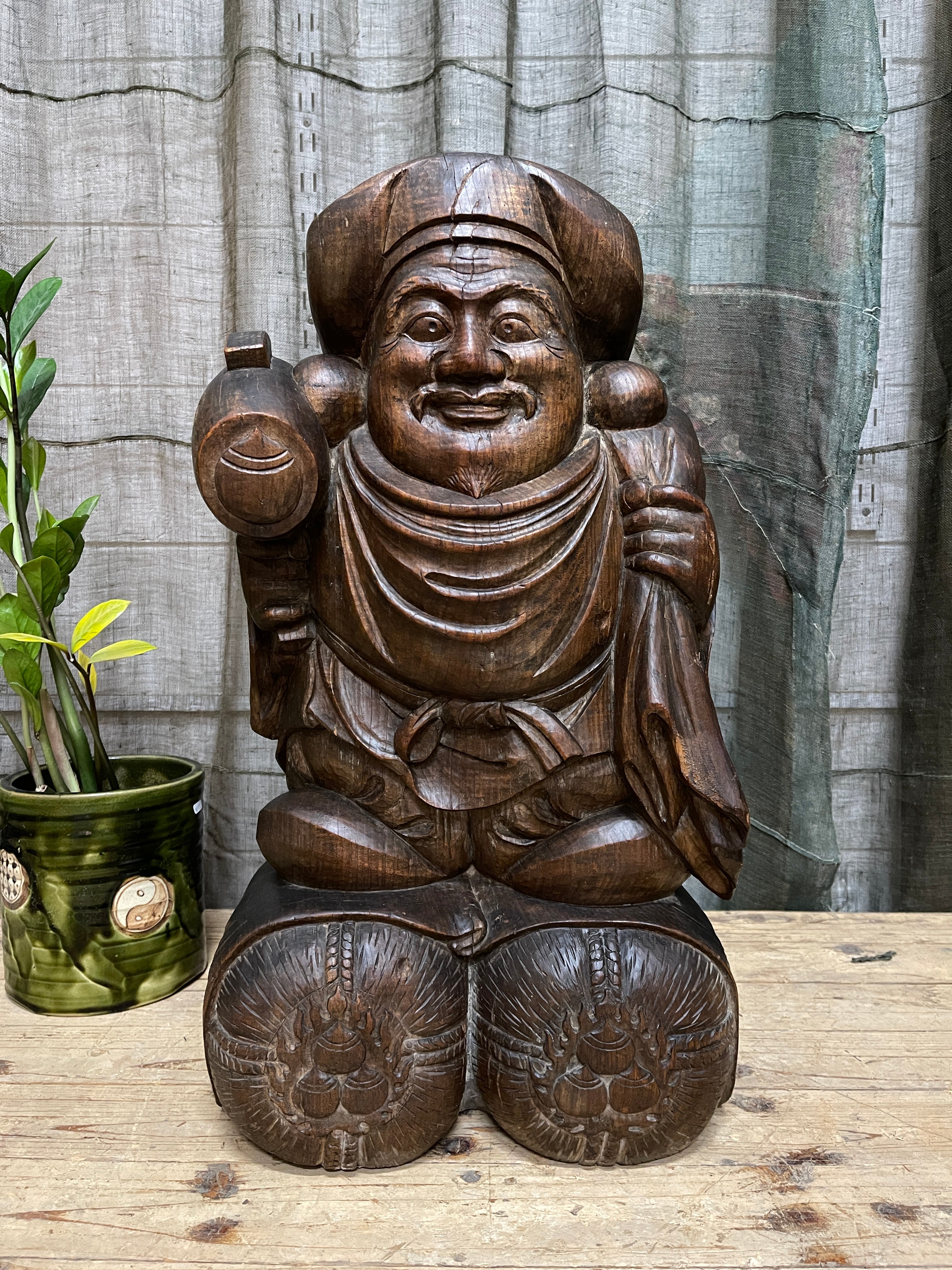Antique Japanese Daikoku Statue