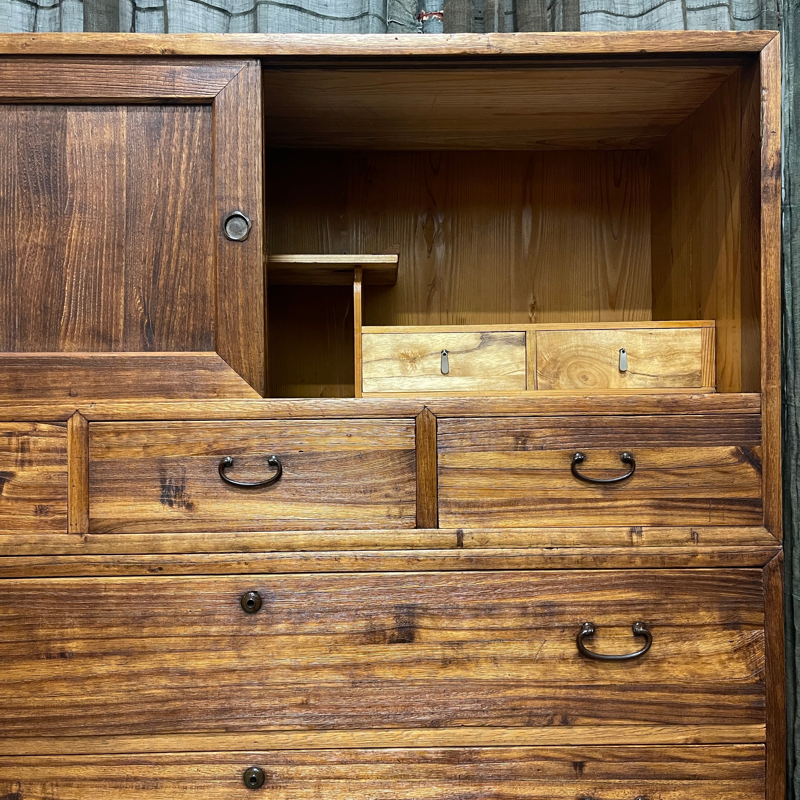 Vintage Japanese Kimono Storage Chest of Drawers - Paulownia & Cedar | c.1930