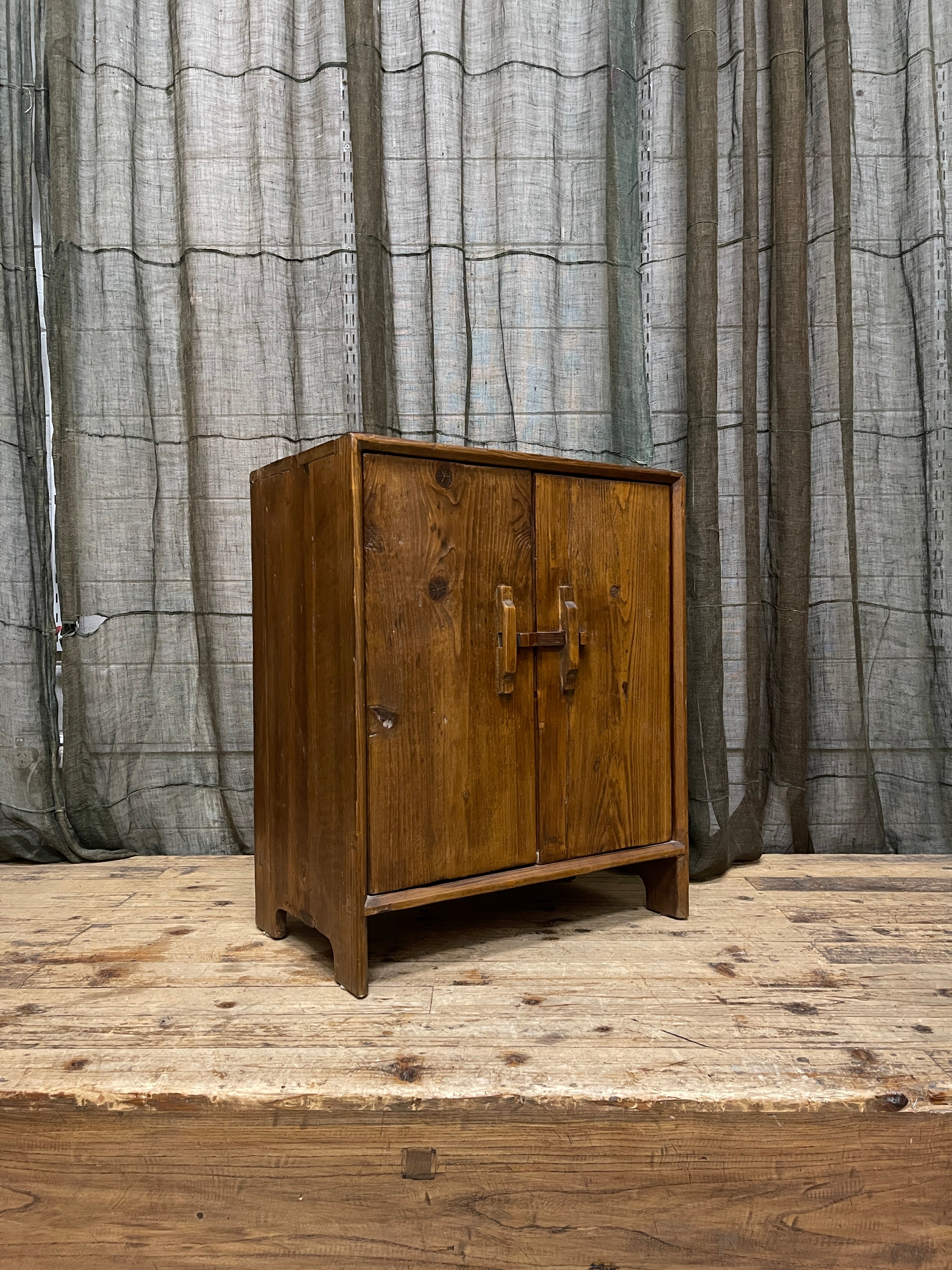 Provincial Style Chinese Recycled Timber Side Cabinet