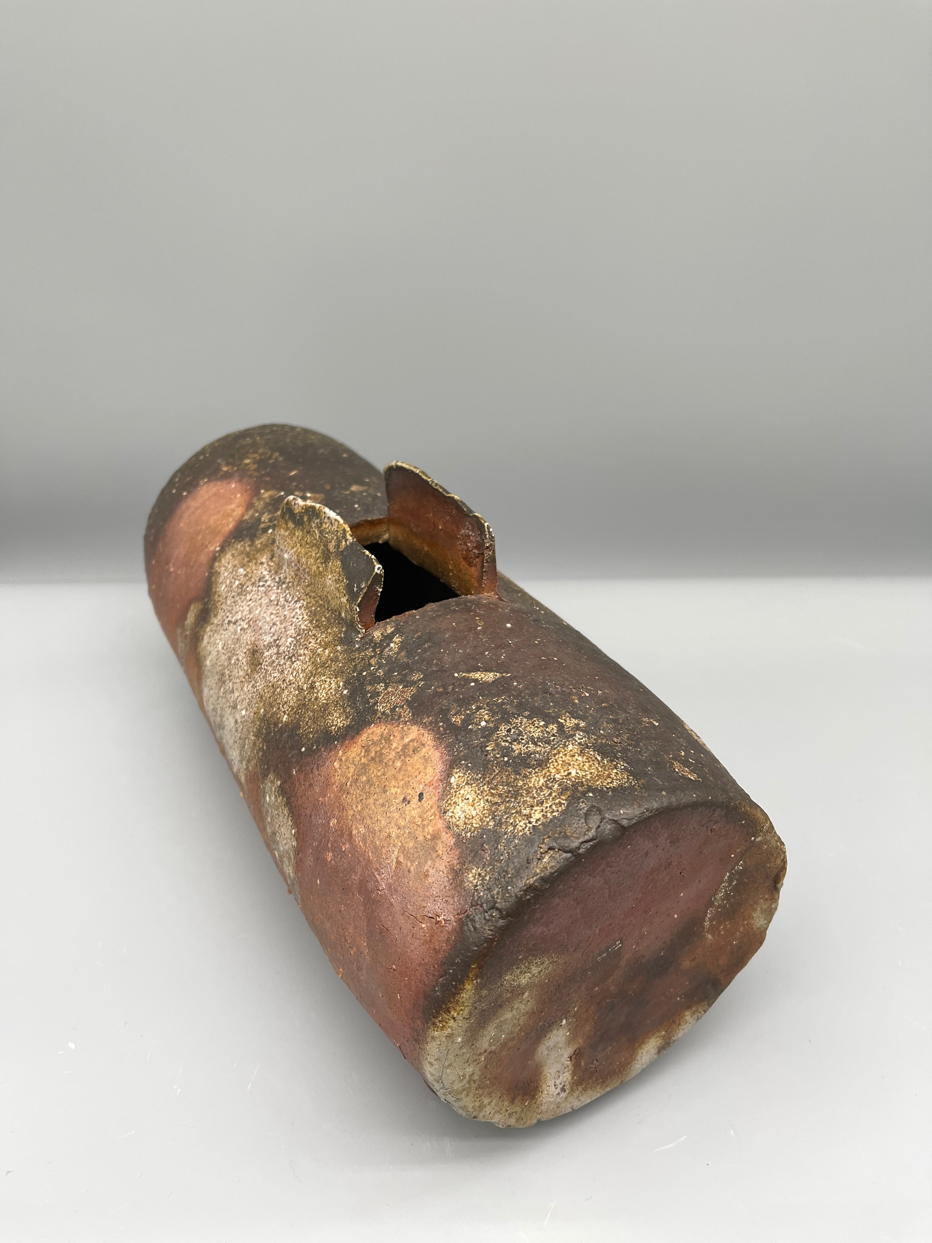 Vintage Japanese Bizen Pottery Vase for Ikebana