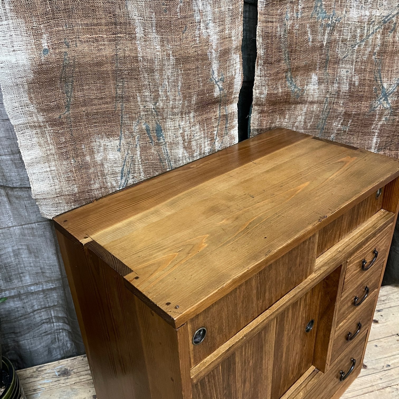 Ko Dansu, Japanese Side Cabinet - Cedar & Paulownia | 1920's