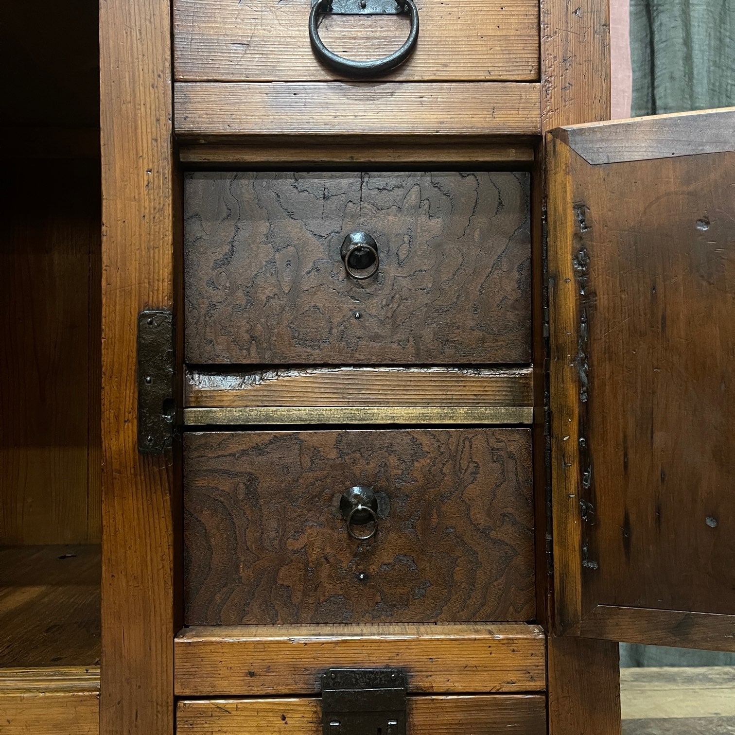 Japanese Shop Cabinet - Cedar & Cypress | Meiji, Late 1800's