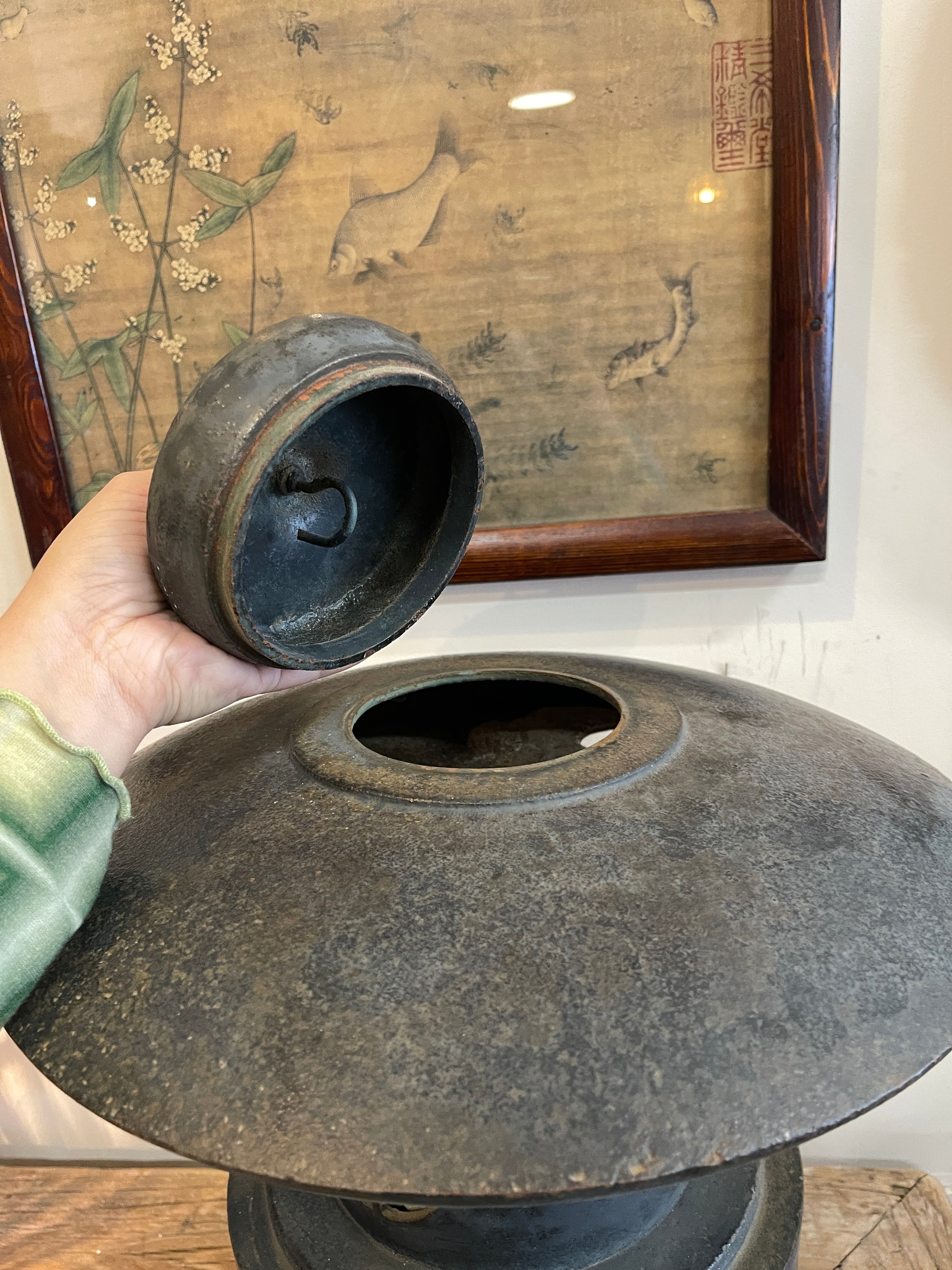 Japanese Bronze Garden Lantern - Showa
