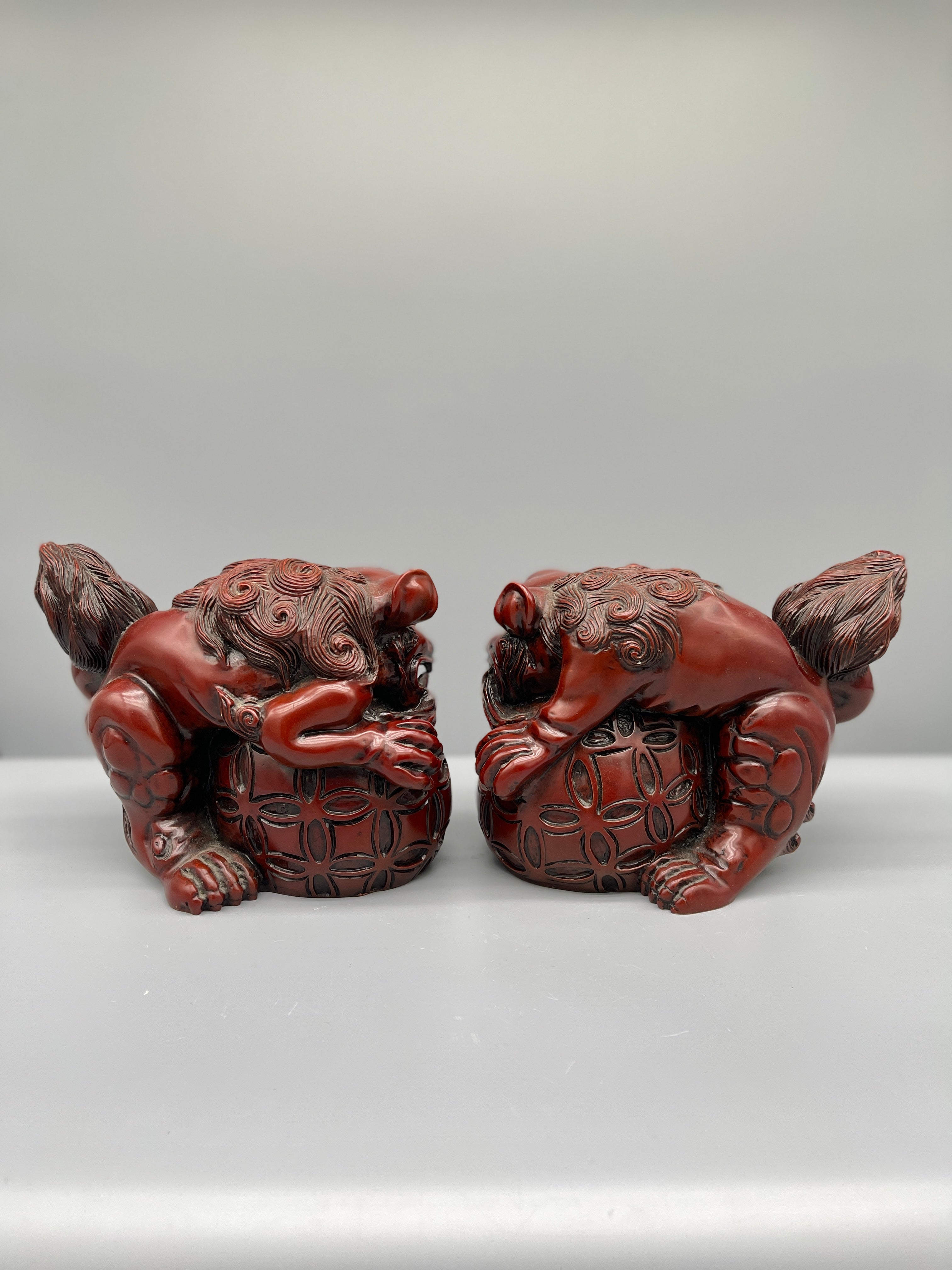 A pair of Chinese Foo Dogs