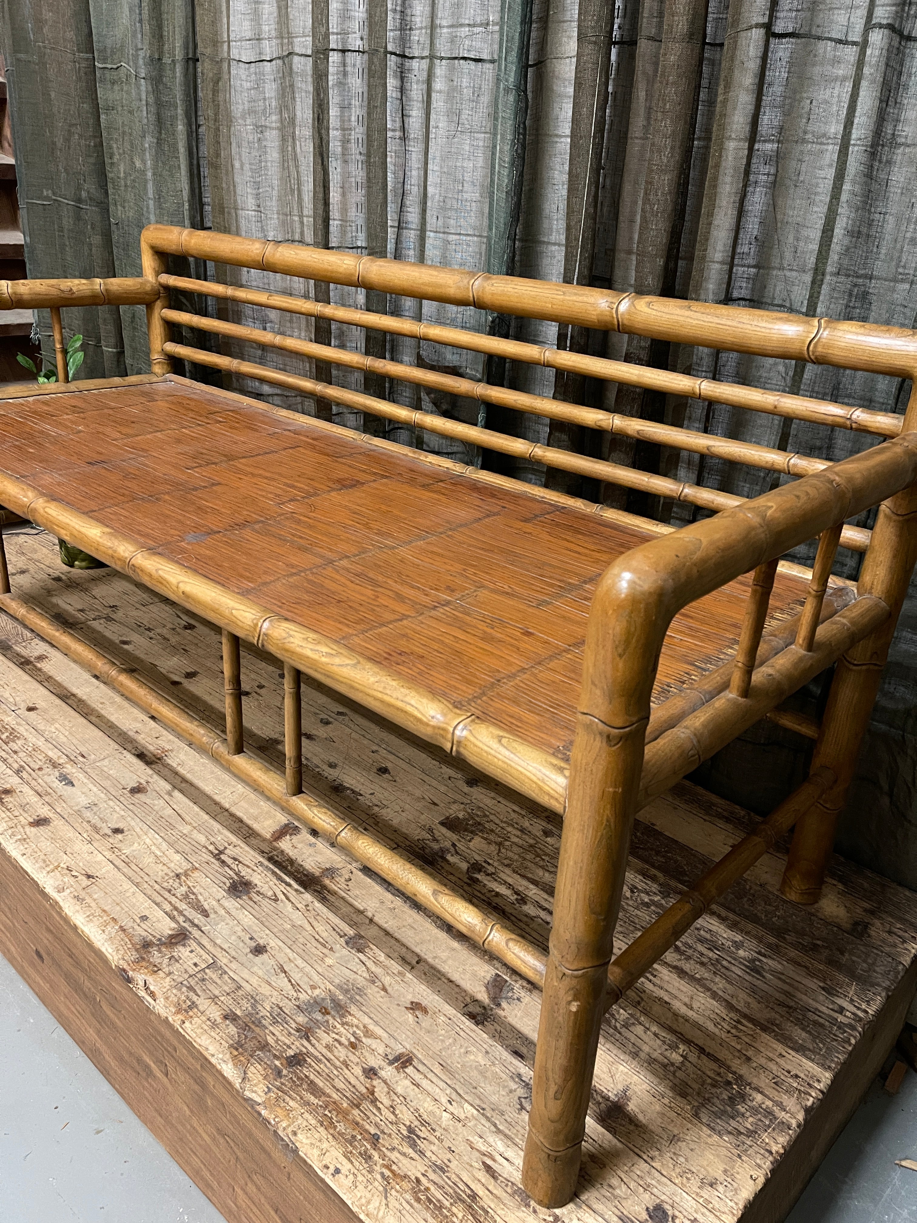Chinese Bamboo & Elm Daybed