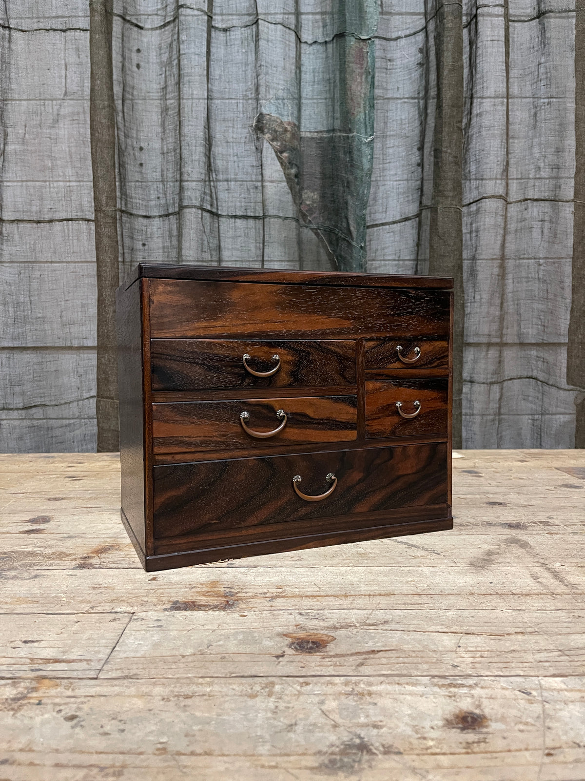 Vintage Japanese Sewing Box, Hari Bako | Taisho