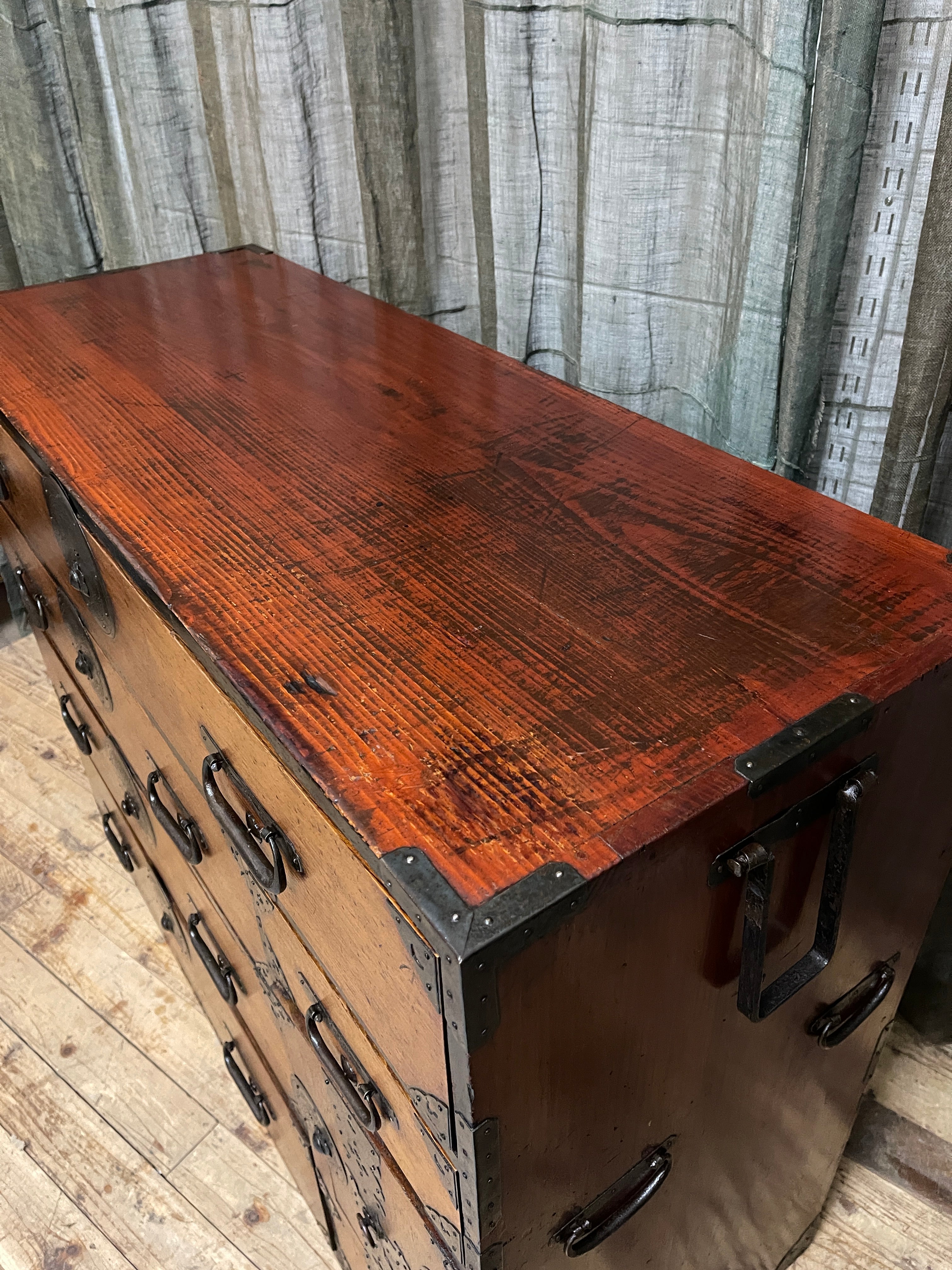 Japanese Kimono Chest of Drawers - Cypress & Chestnut | Meiji