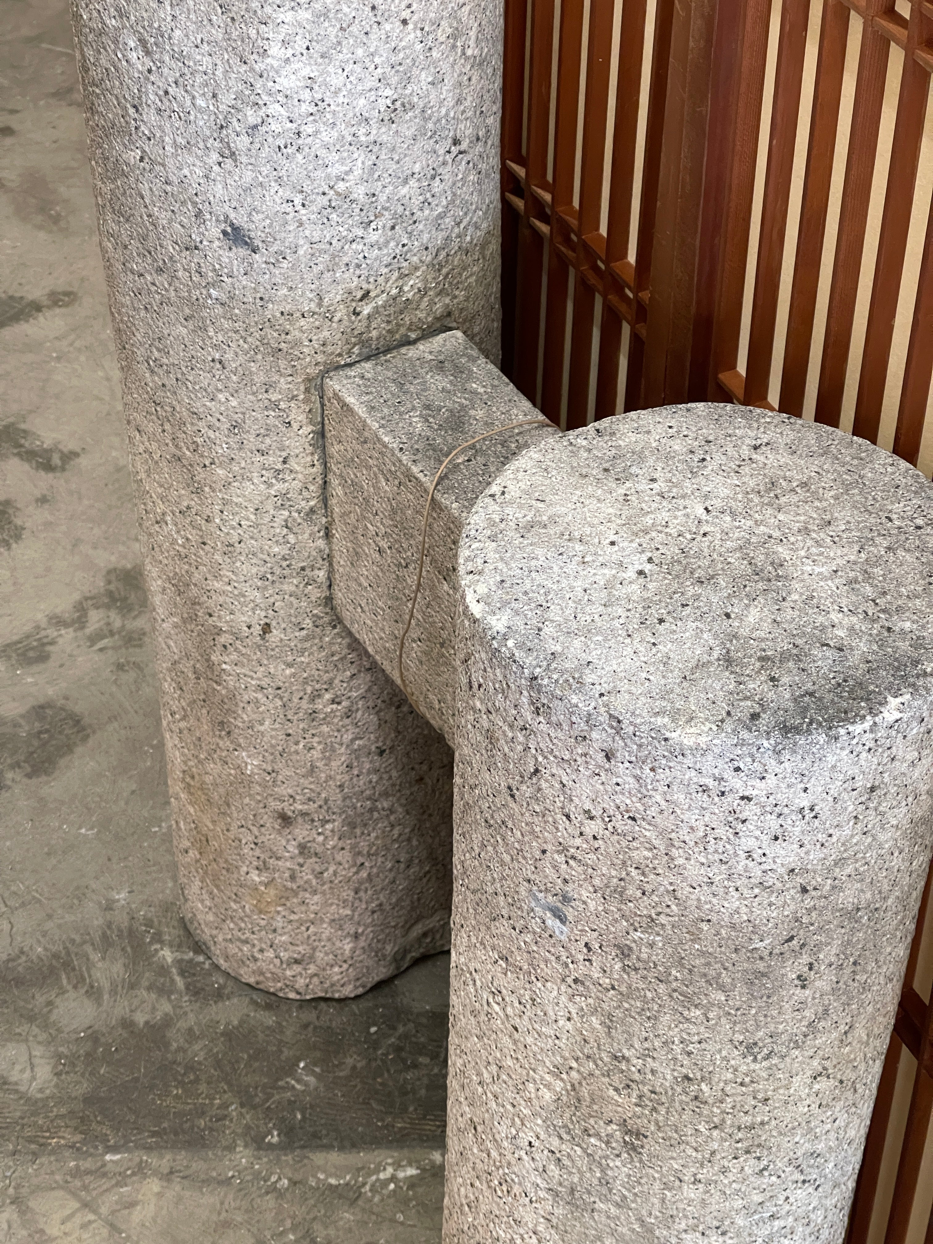Unusual Japanese Stone Garden Feature - Granite | Midcentury