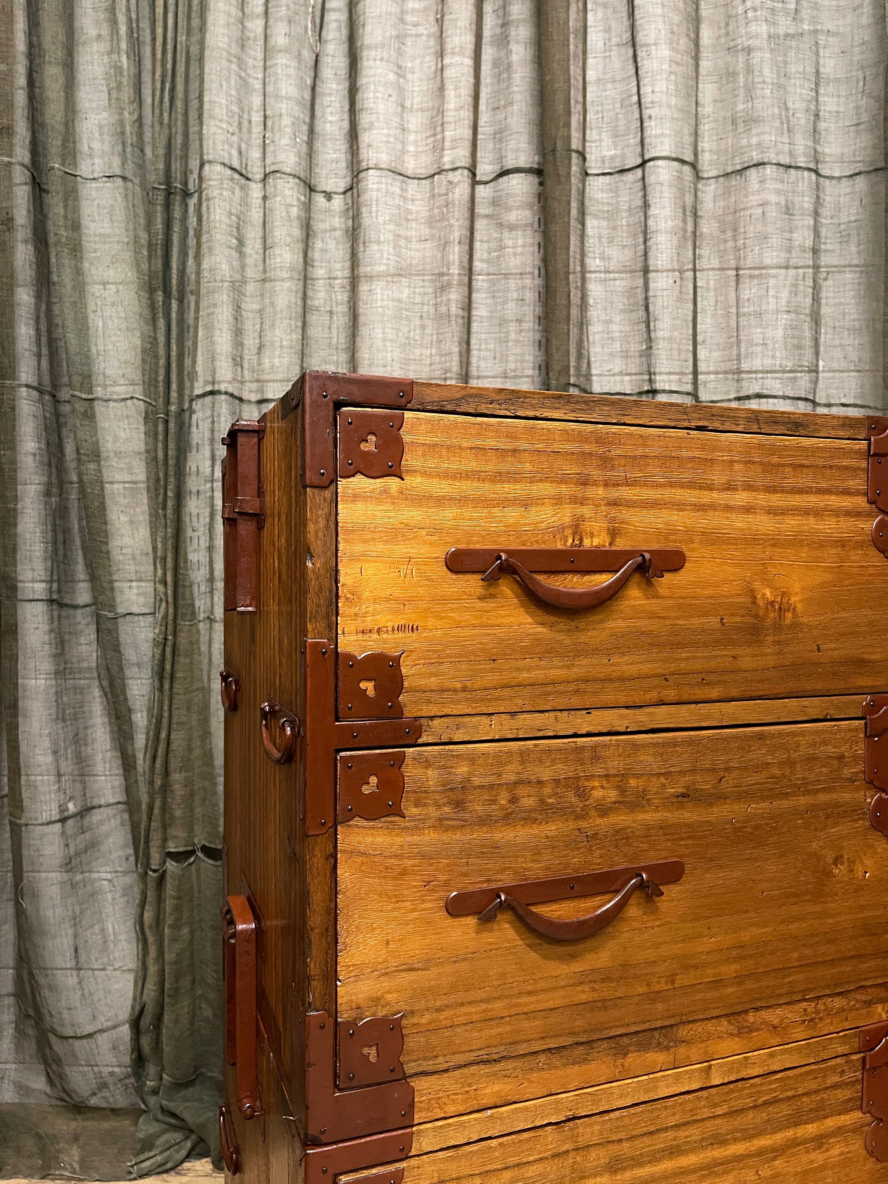 Japanese Isho Dansu, Kimono Storage Chest of Drawers - Paulownia | Meiji