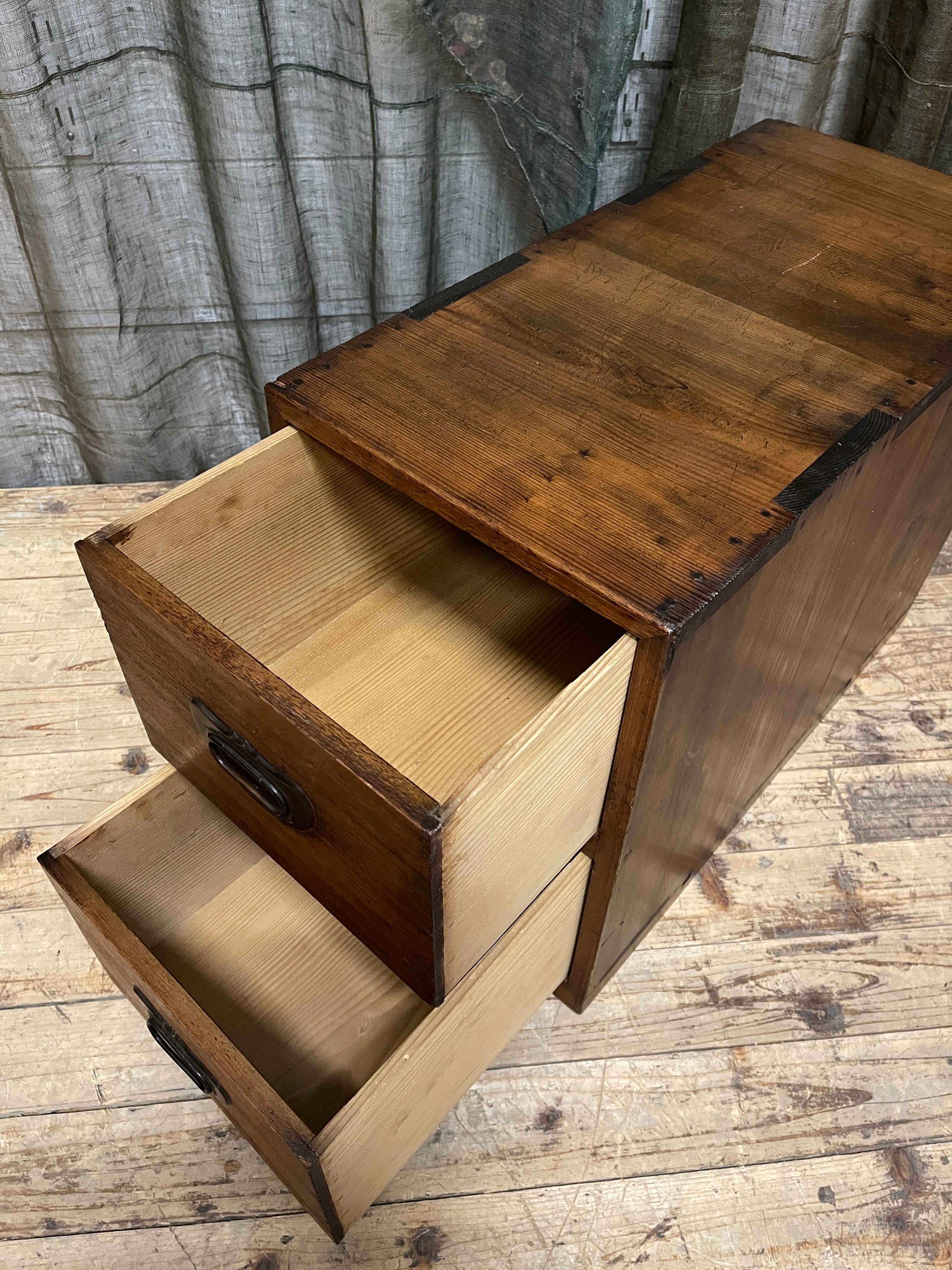 Japanese Small Chest - Cypress & Paulownia | Midcentury
