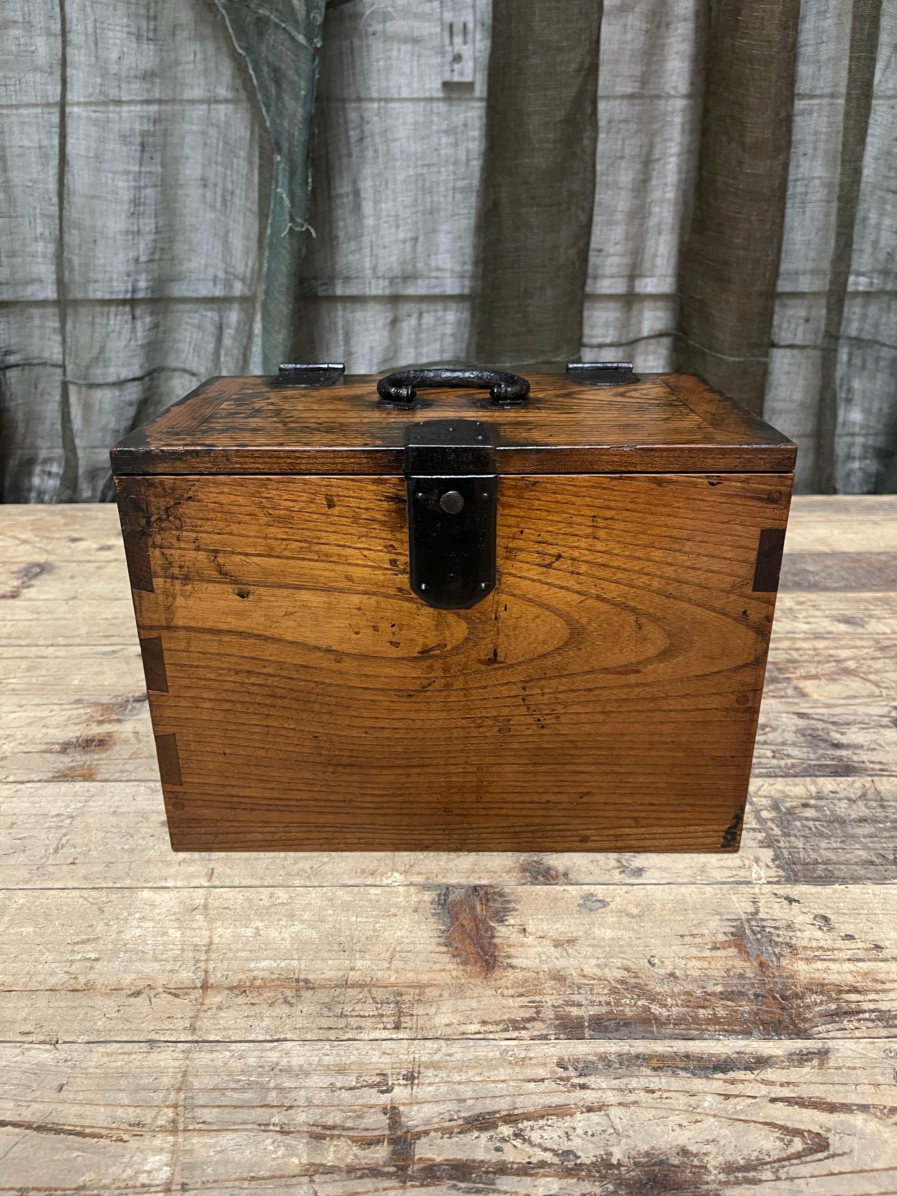 Suzuri Bako, Japanese Calligraphy Box - Elm | Meiji