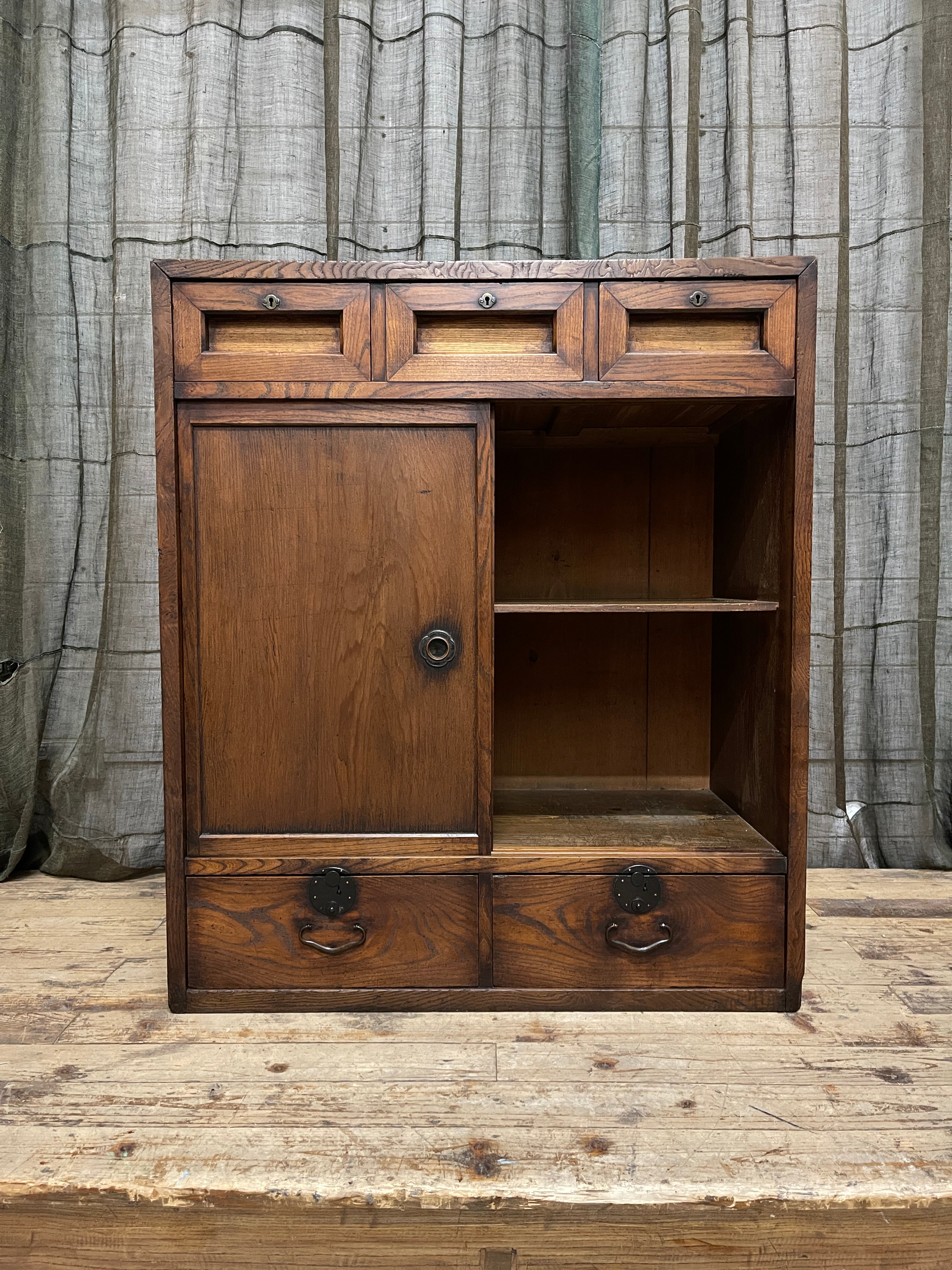 Japanese Storage Cabinet From Takayama - Elm | Taisho