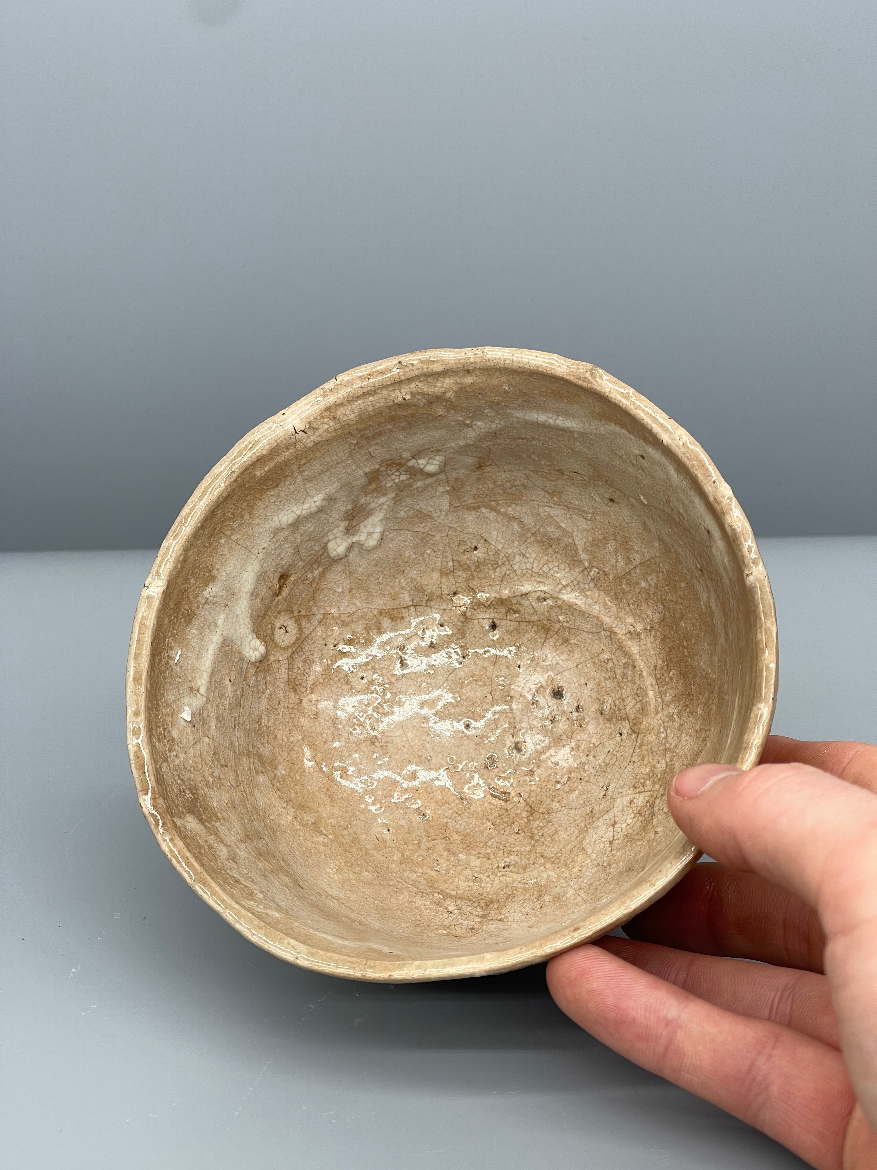 Vintage Japanese Chawan Tea Bowl, Hagi Ware
