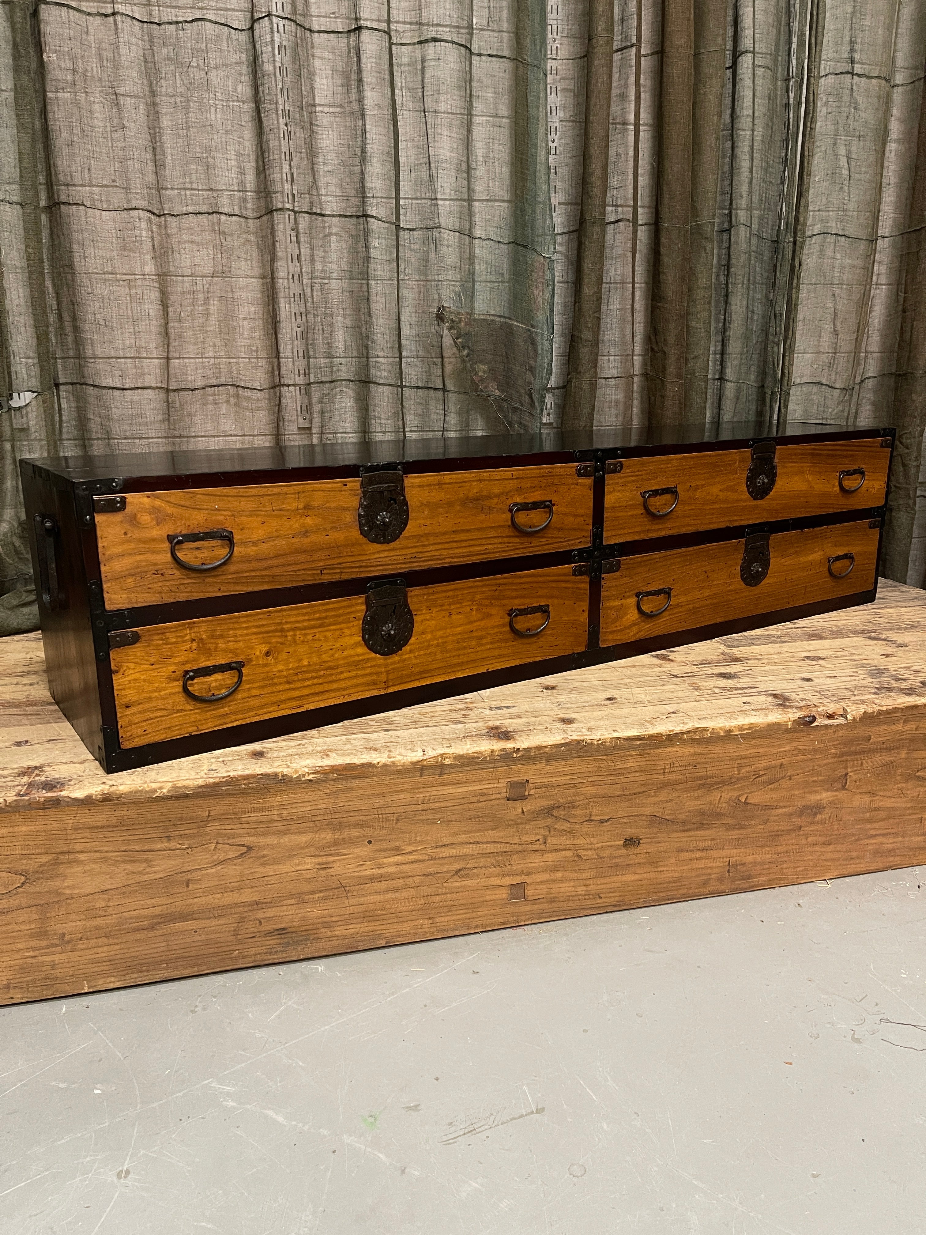 Japanese Low Chest - Cypress & Paulownia | Meiji