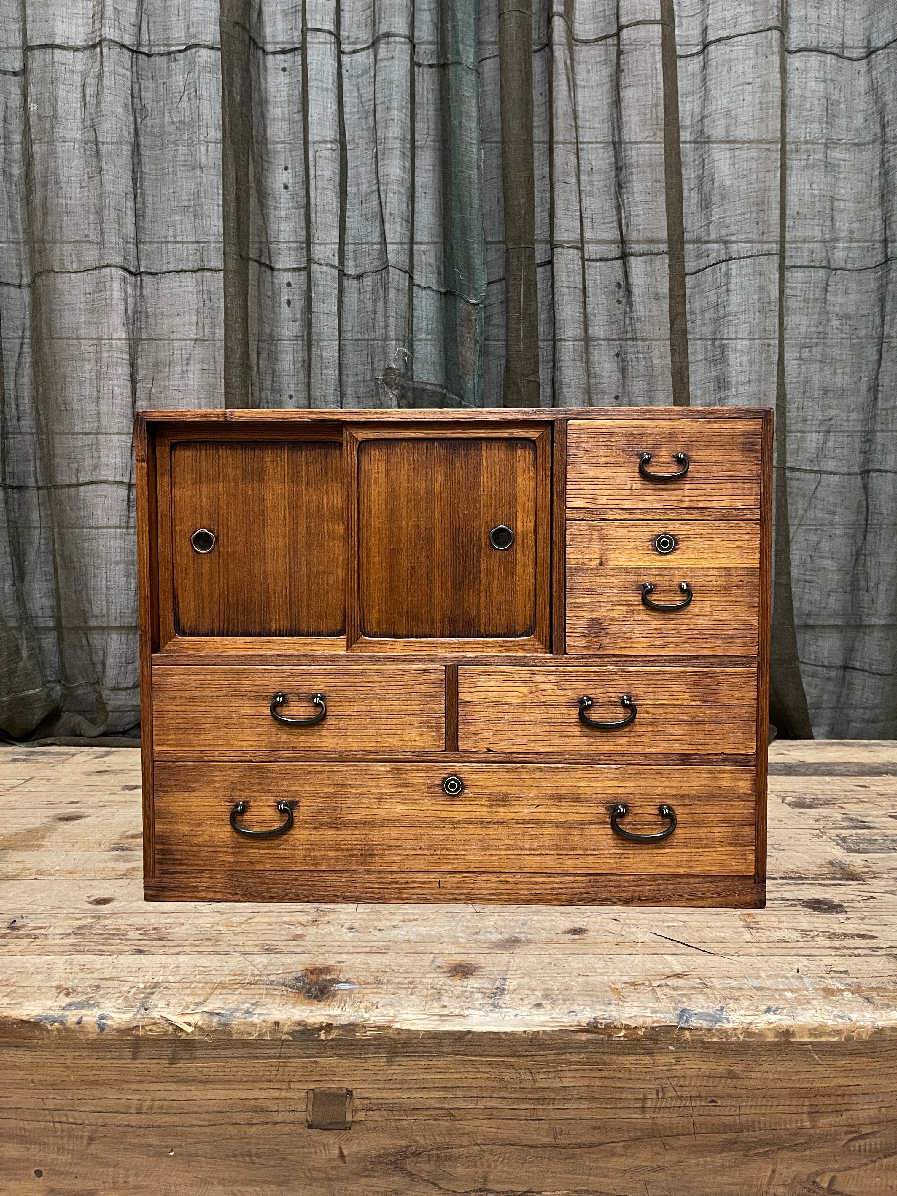 Ko Dansu, Japanese Side Cabinet - Paulownia | Showa