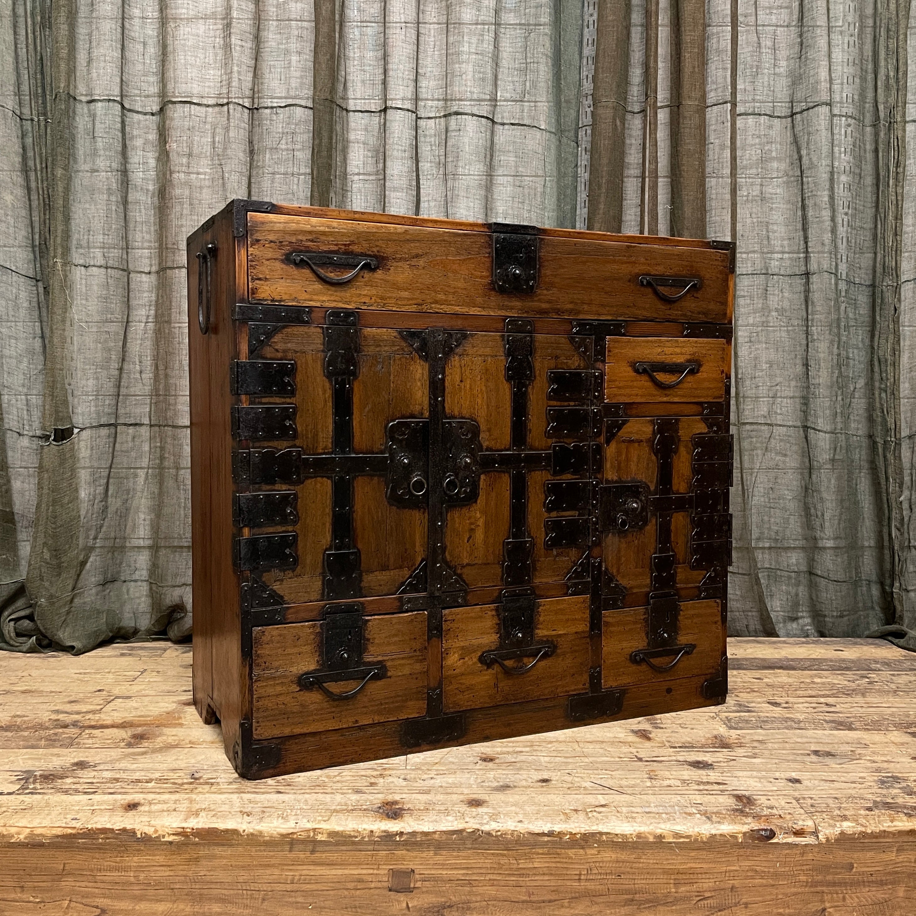 Japanese Choba Dansu, Merchant's Chest - Cypress & Paulownia | Edo