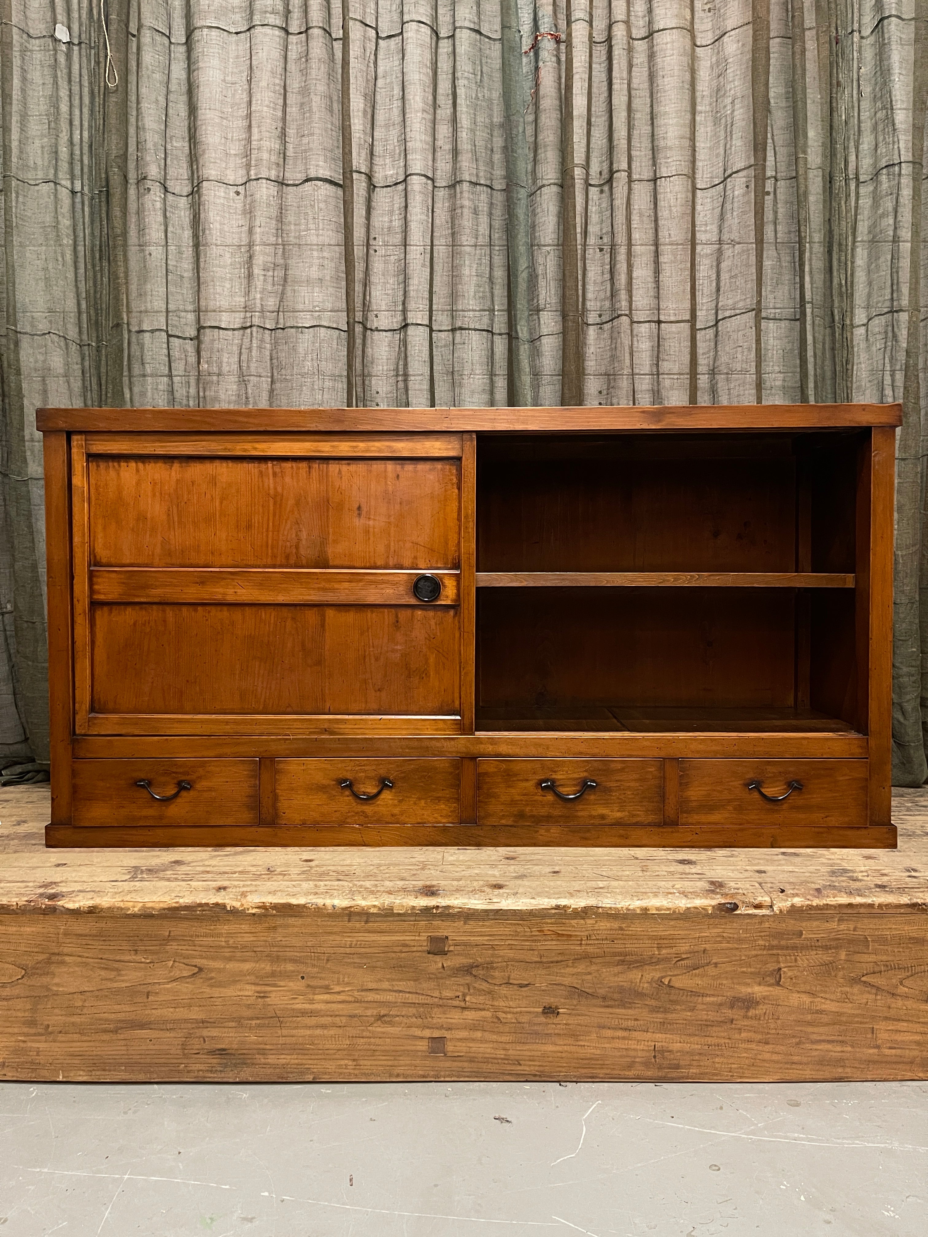 Antique Japanese Sideboard From Gifu- Cypress | Meiji