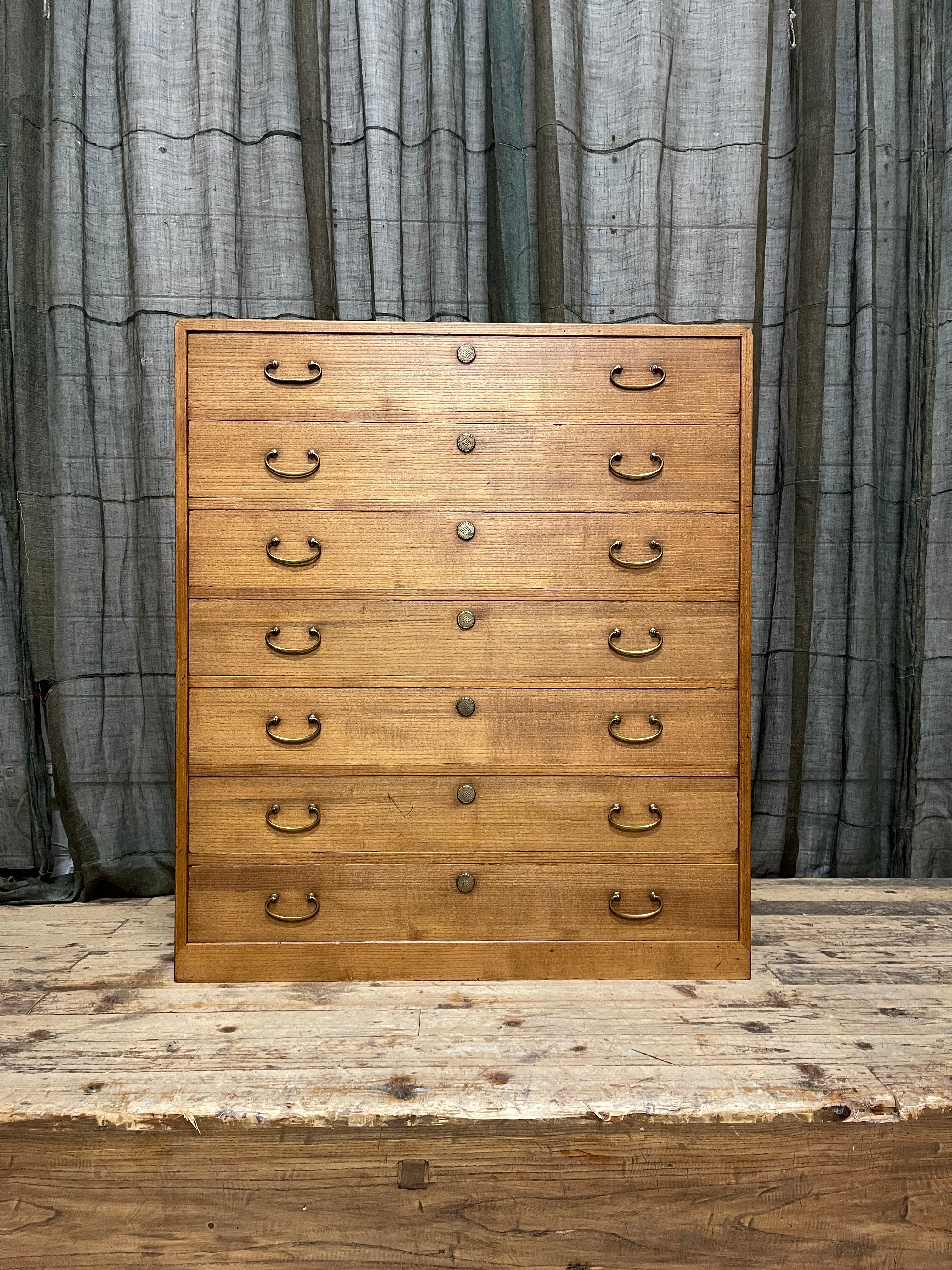 Japanese Kimono Chest of Drawers - Paulownia | Showa