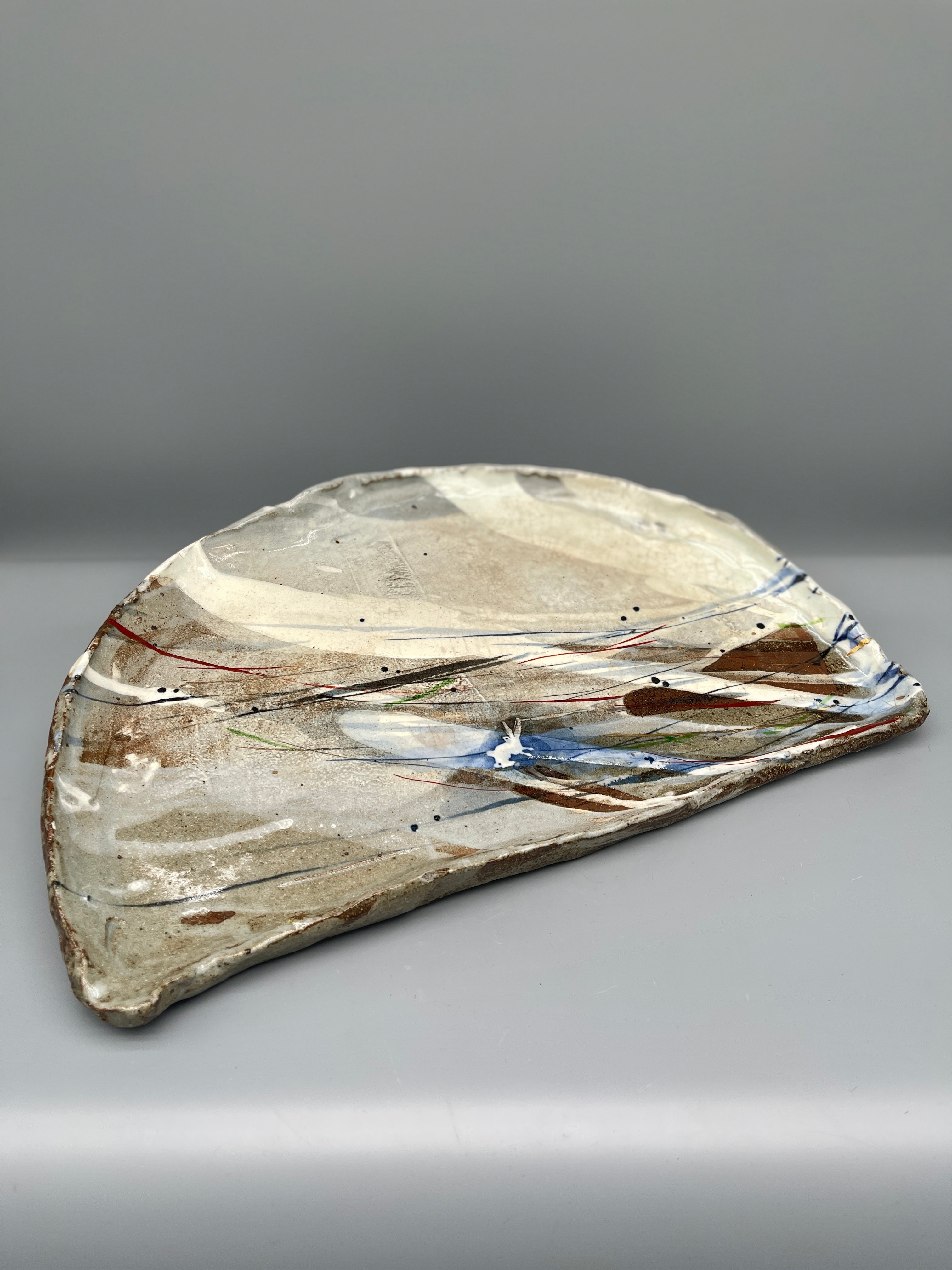 Vintage Japanese Serving Plate, Kiyomizu Ware