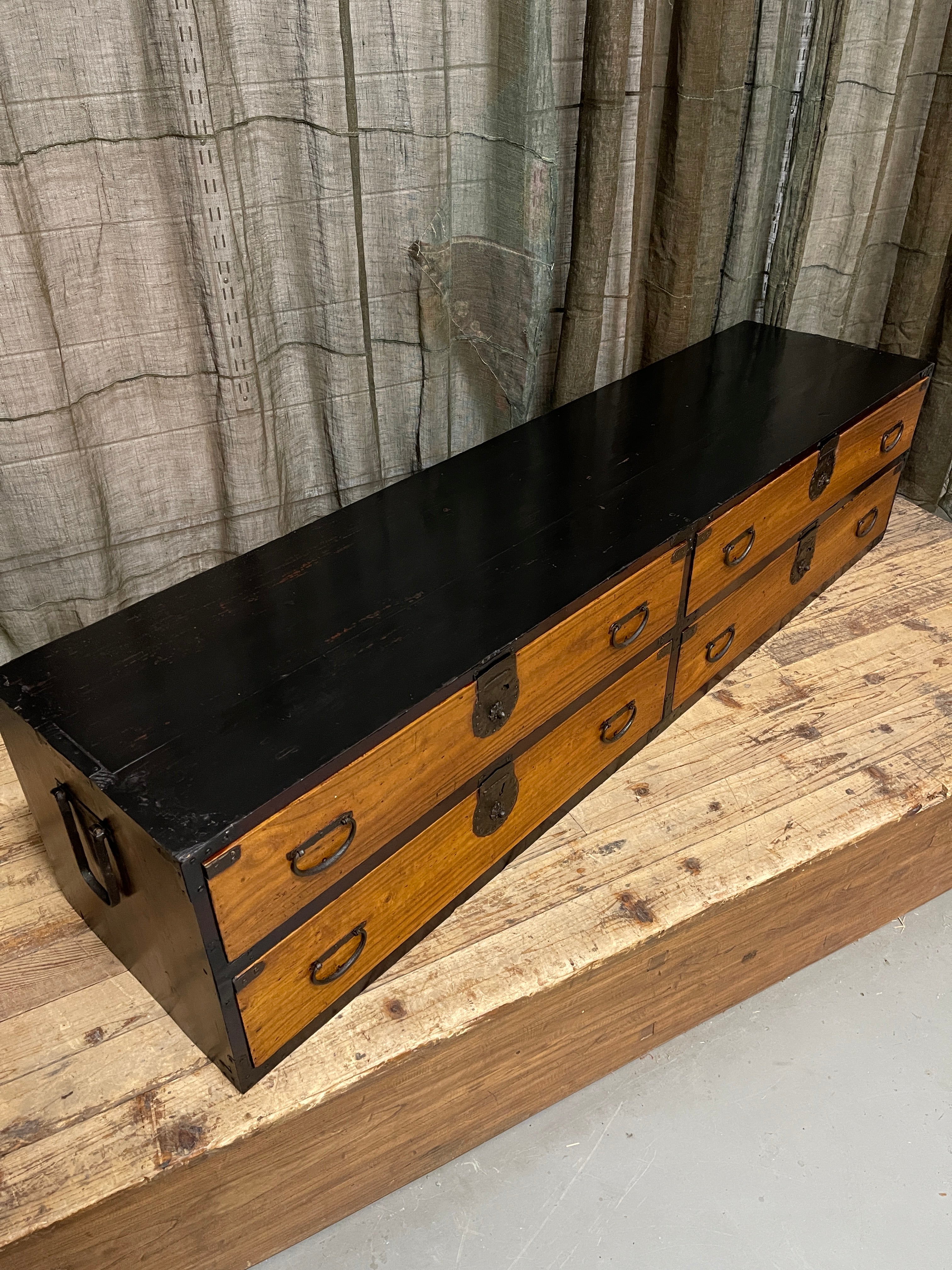 Japanese Low Chest - Cypress & Paulownia | Meiji