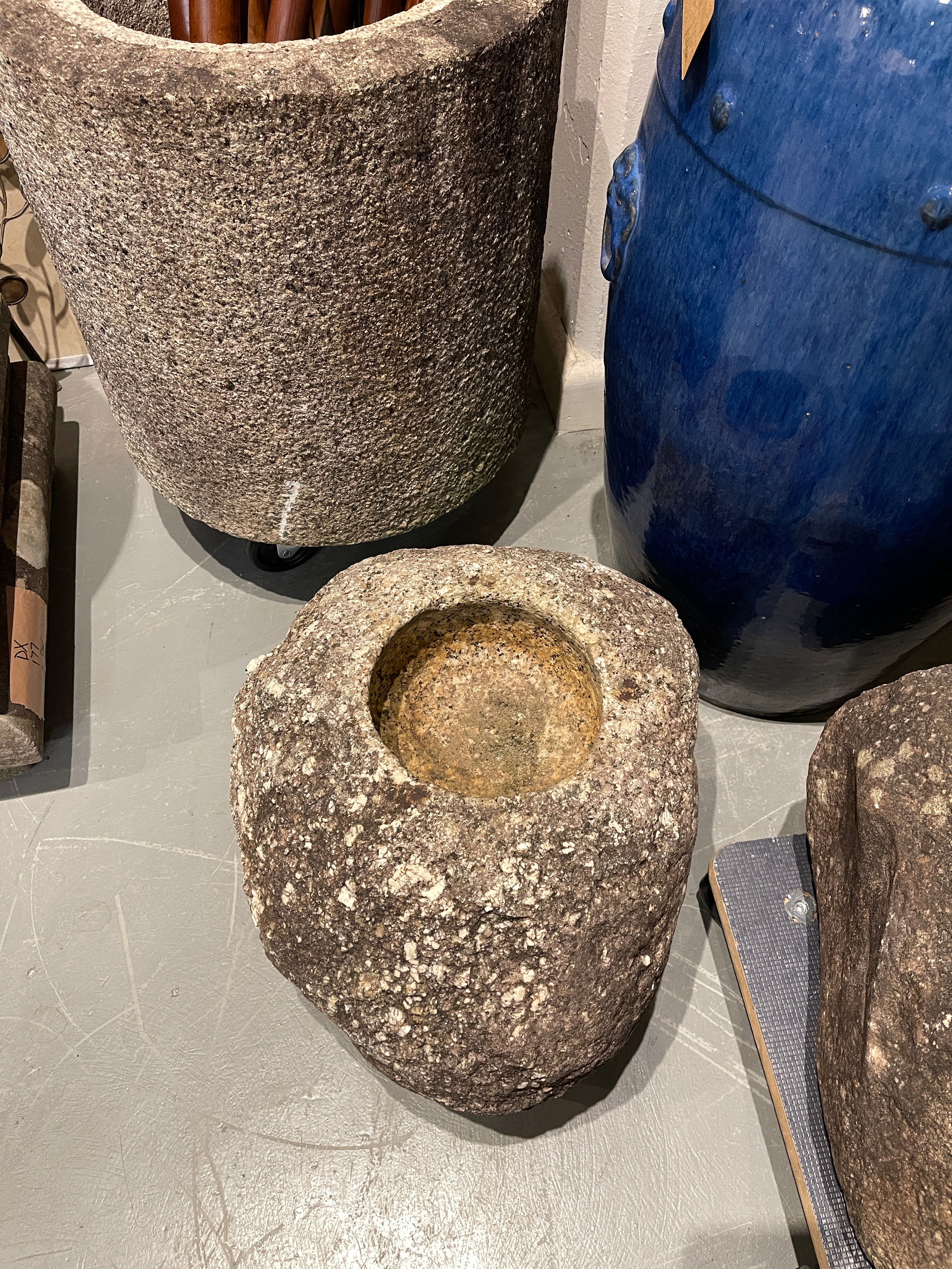 Japanese Chozubachi, Stone Water Basin - Granite | Meiji