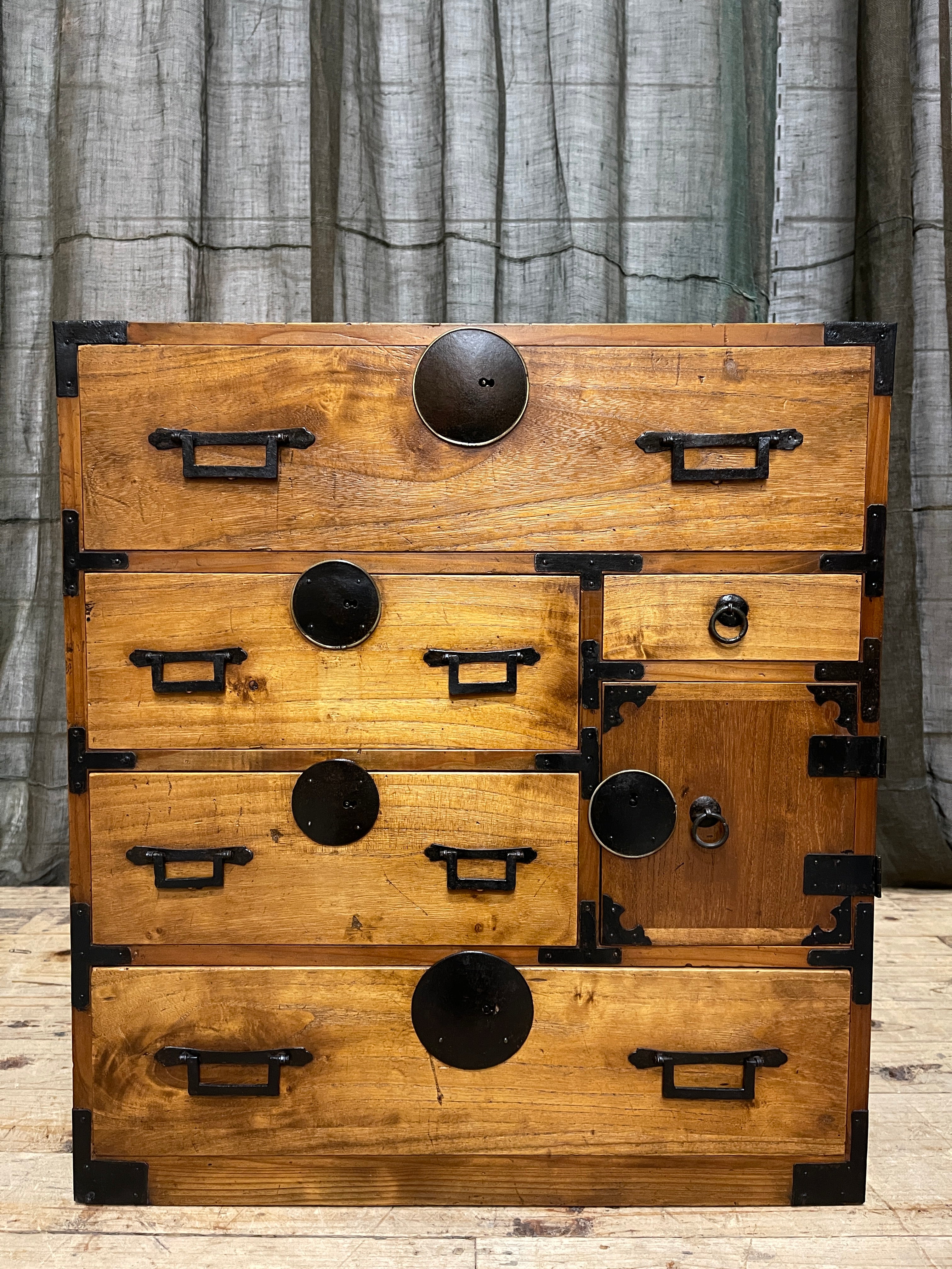 Ko Dansu, Japanese Side Cabinet - Cypress & Paulownia | Meiji
