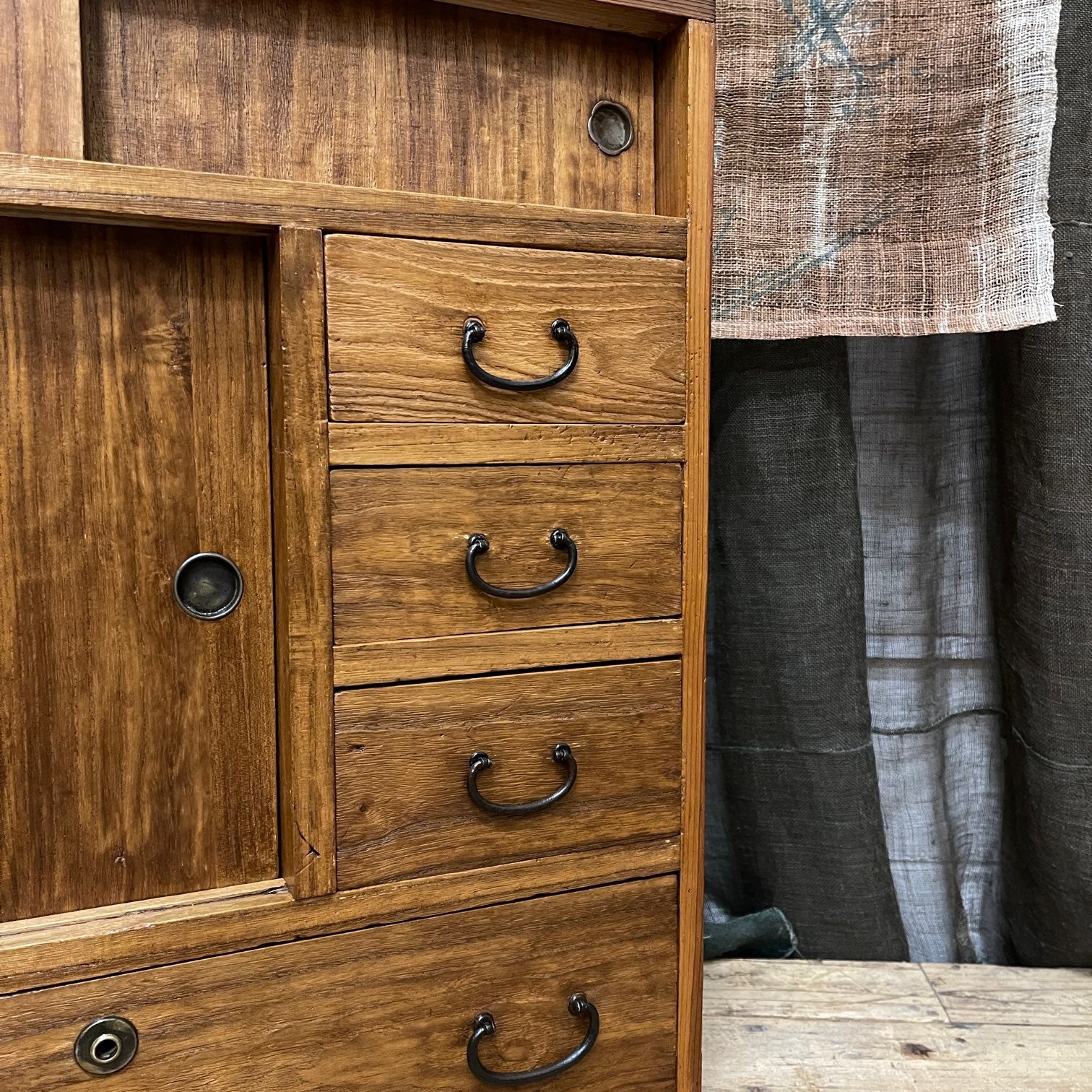Ko Dansu, Japanese Side Cabinet - Cedar & Paulownia | 1920's