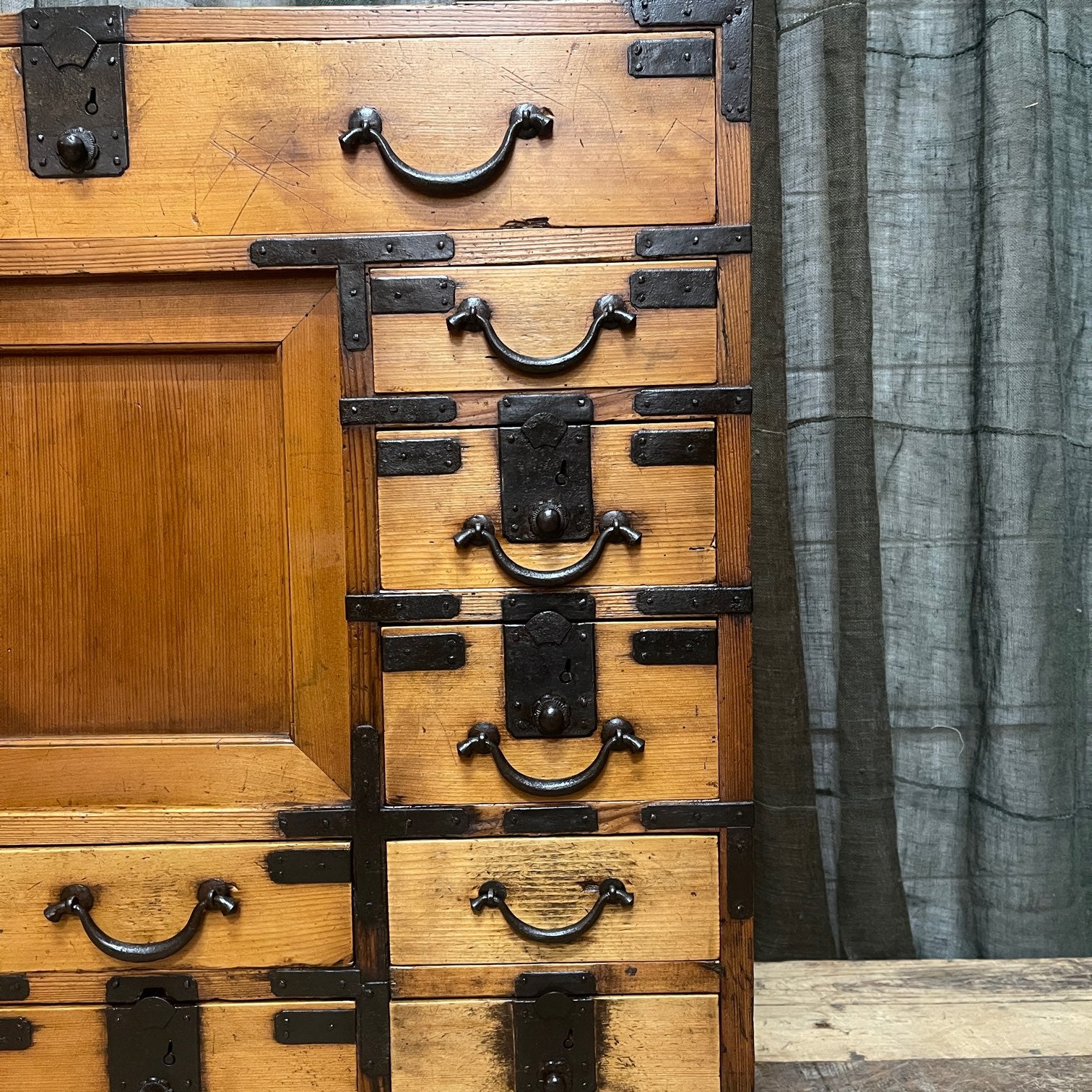 Japanese Choba Dansu, Merchant’s Chest – Cedar & Cypress | Meiji c.1890