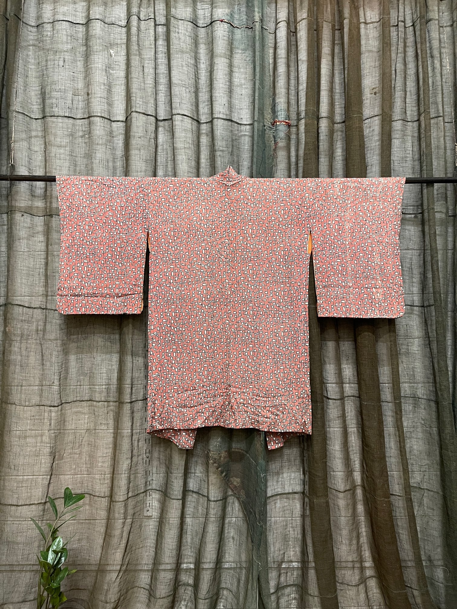 Japanese Haori-Kimono Jacket - Soft Drape Pink Silk